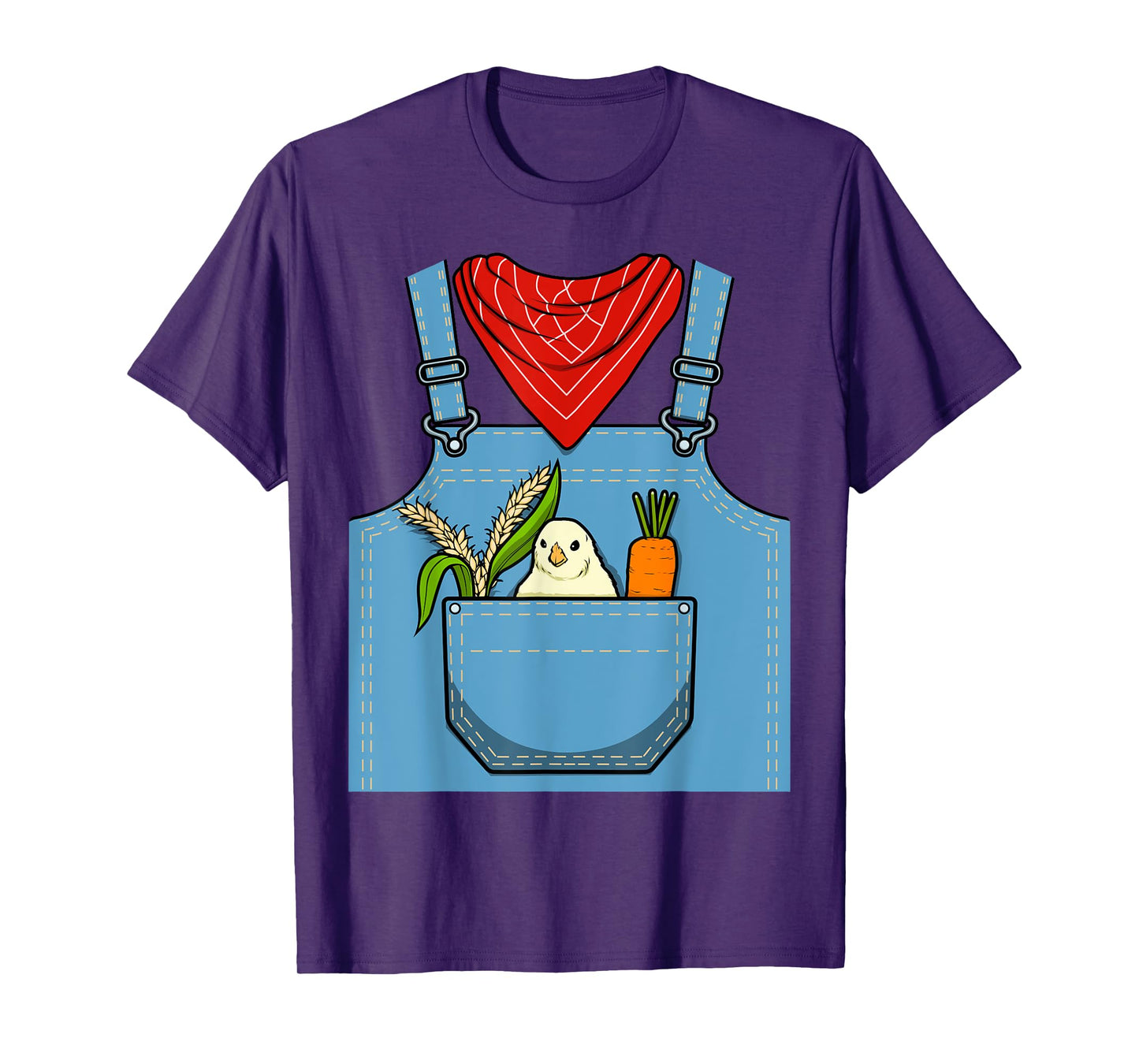 Farmer Costume, Farm Pants With Bird, Farm & Farming T-Shirt