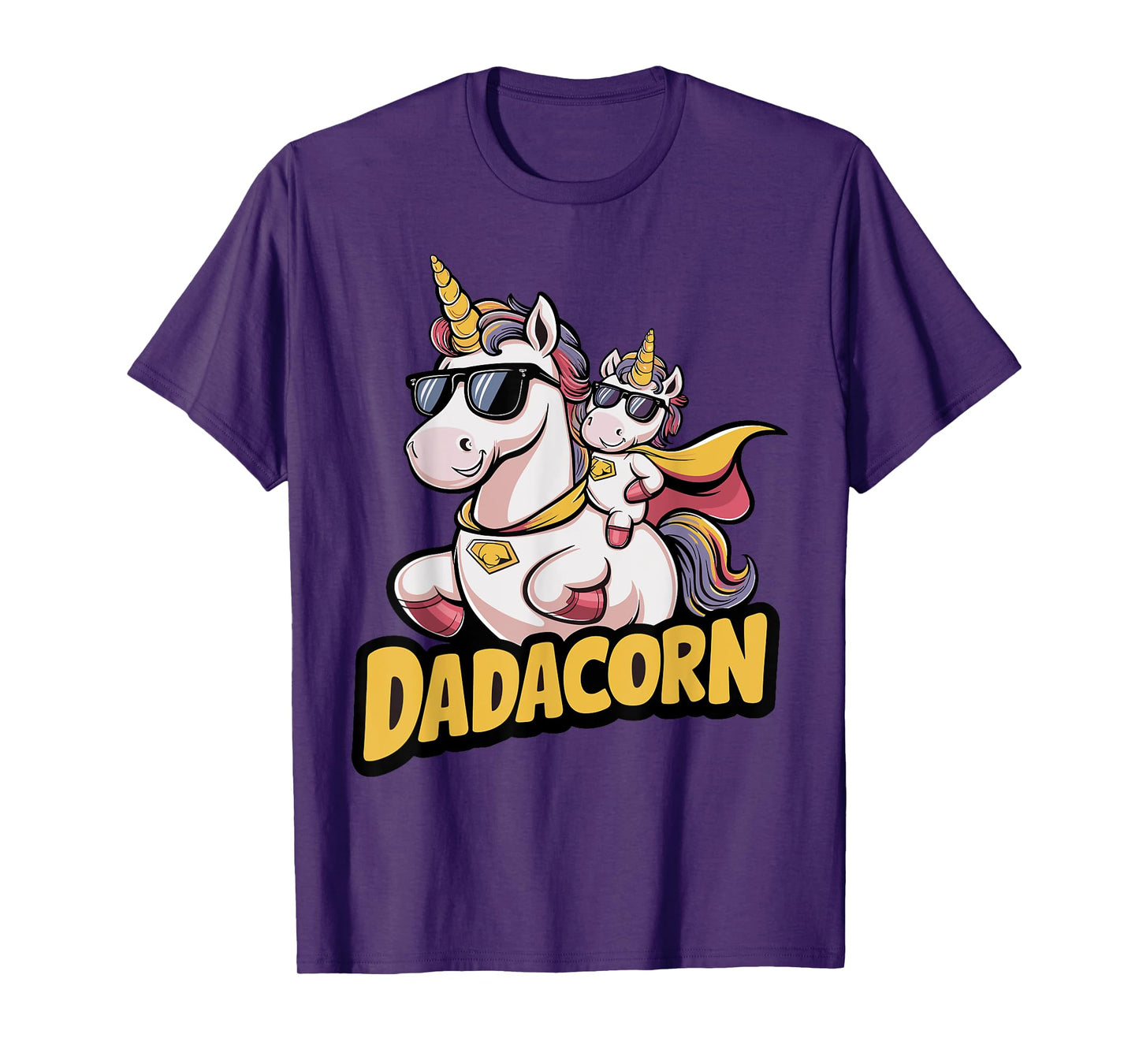 Dadacorn Unicorn Dad and Kid - Best Father's Day Funny T-Shirt