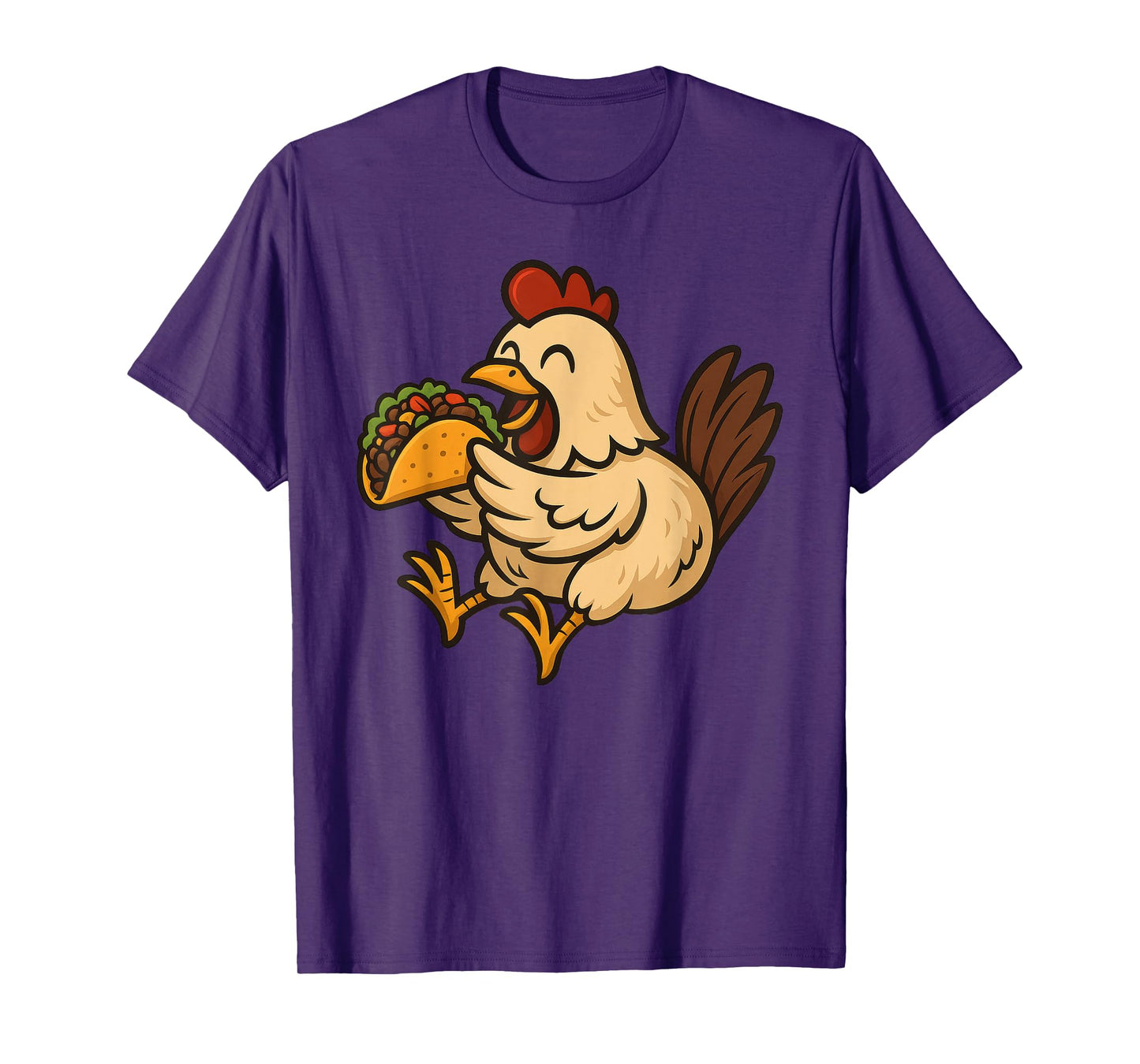 Chicken Eating Taco T-Shirt