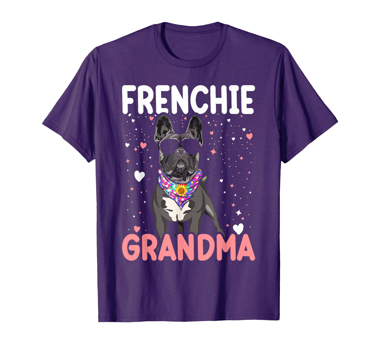 French Bulldog Grandma Frenchie Dog Funny Womens T-Shirt