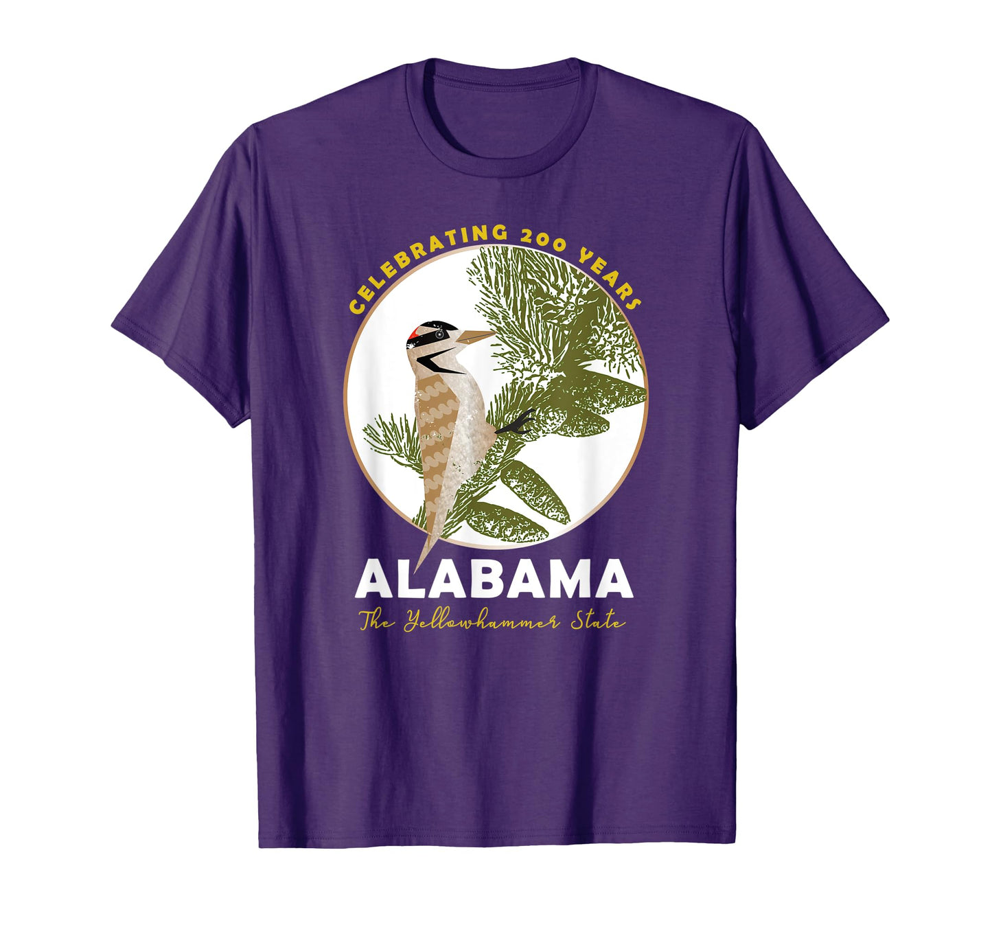 Alabama Bicentennial The Yellowhammer State 1819-2019 T-Shirt