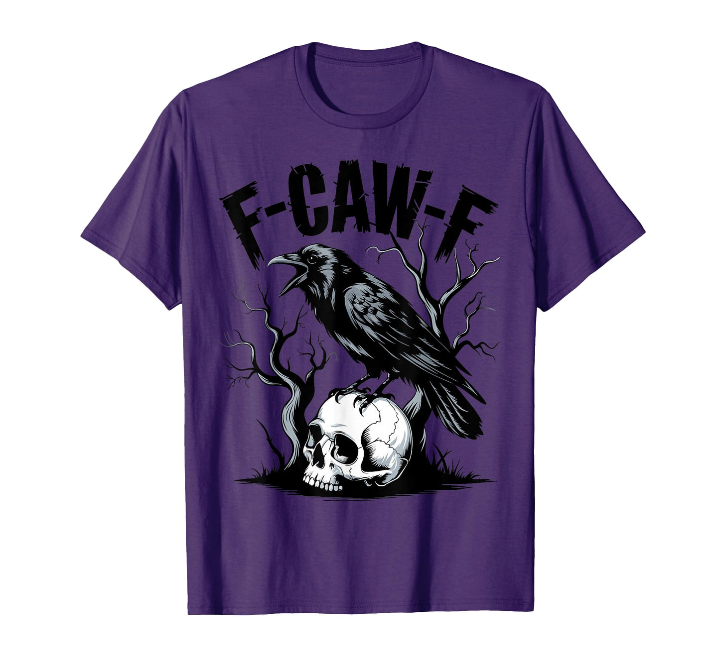 Black Crow, F-Caw-F Funny Black Bird T-Shirt