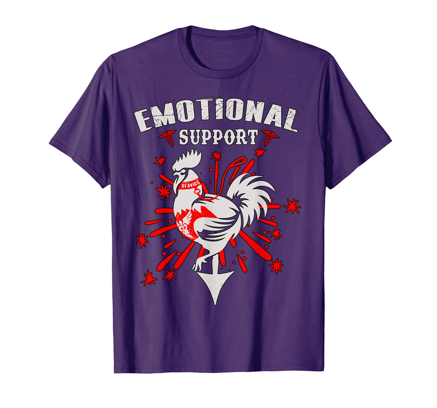 Emotional Support Shirt Chicken Emotional Support Cock T-Shirt