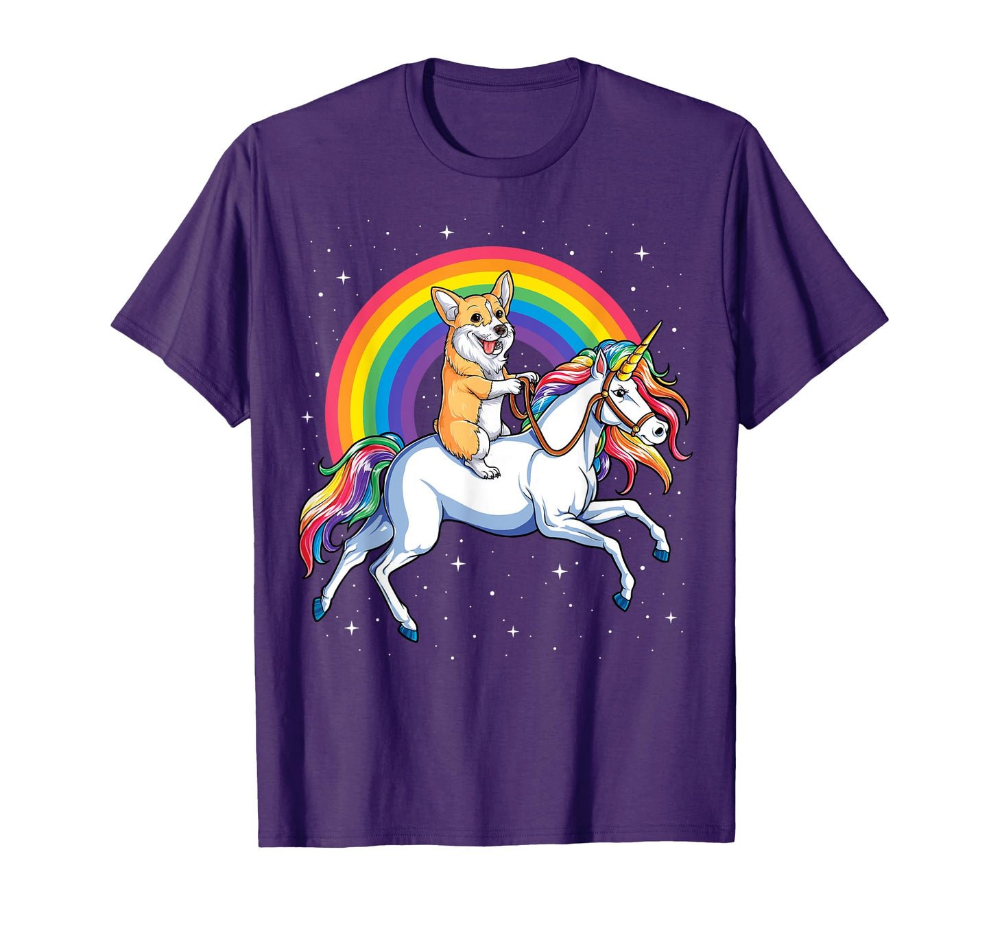 Corgi Unicorn T shirt Girls Space Galaxy Rainbow Corgicorn T-Shirt