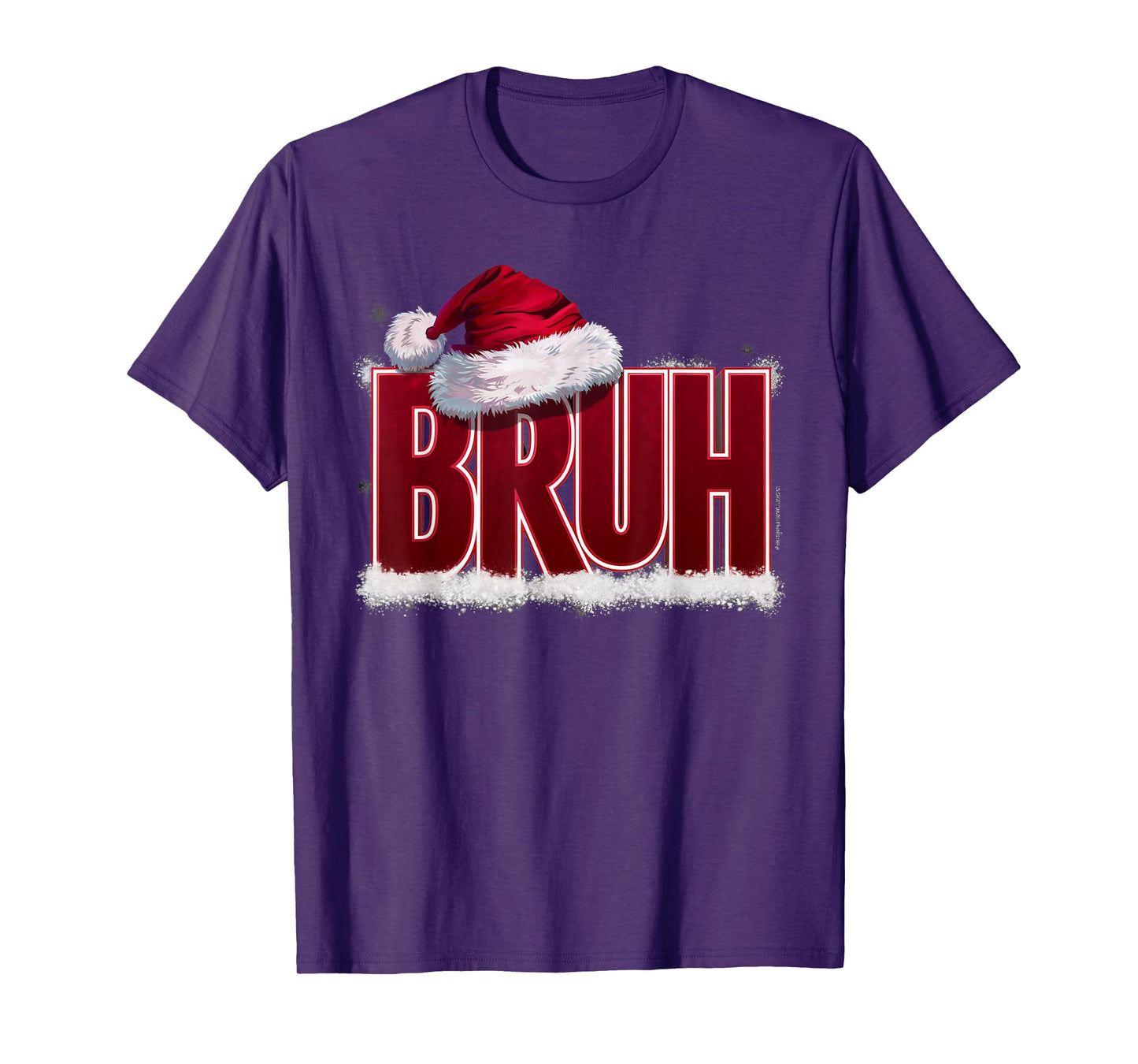 Bruh Funny Christmas Teens Boys Kids Xmas Pajamas T-Shirt