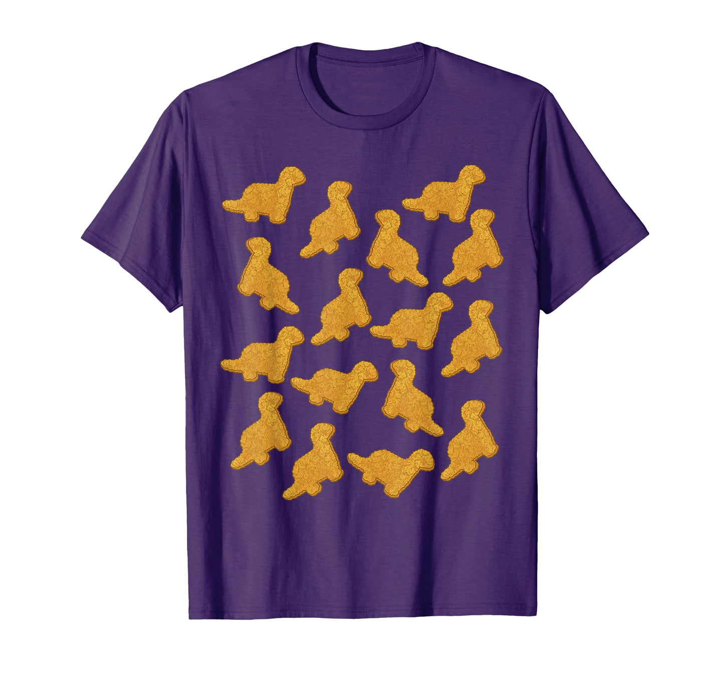 Dino Chicken Nugget Pattern T-Shirt