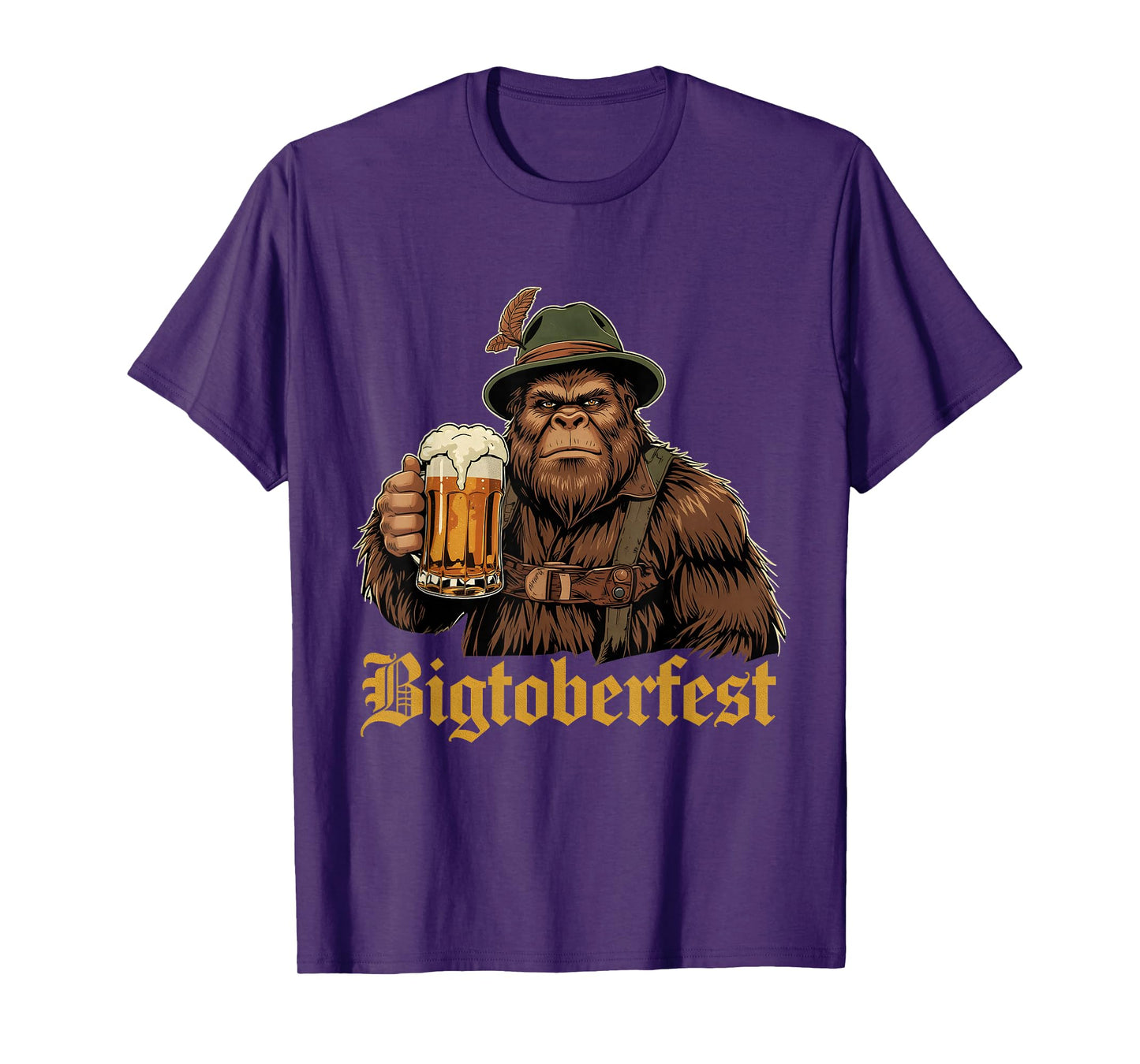 Funny Bigfoot Bigtoberfest Oktoberfest Beer Drinking Team T-Shirt