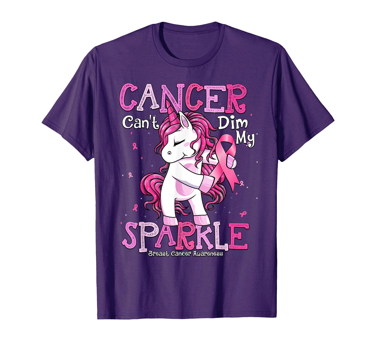 Breast Cancer Support Shirt Breast Cancer Awareness Unicorn T-Shirt