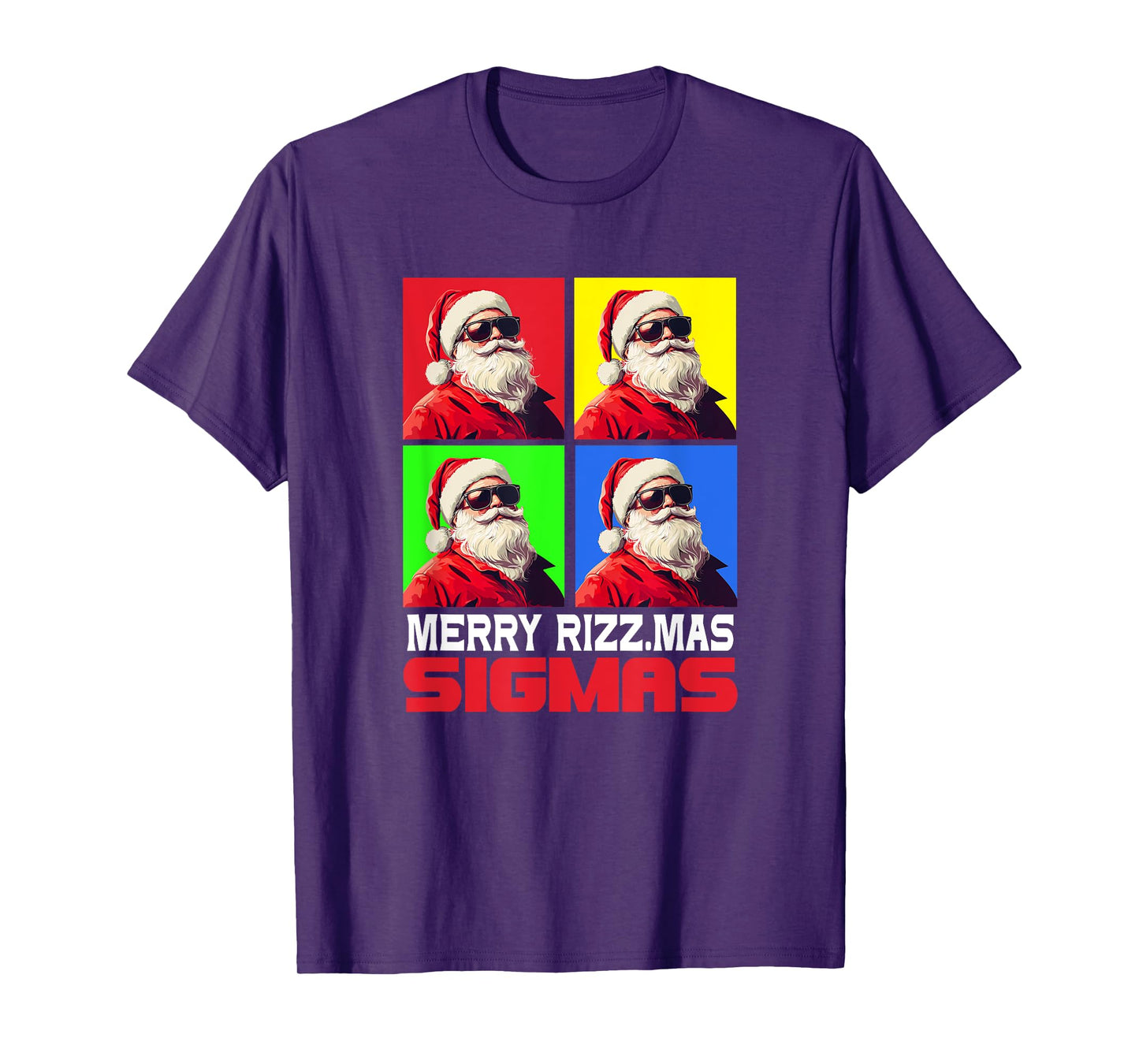 Merry Rizzmas Sigmas - Xmas Christmas Santa Claus T-Shirt