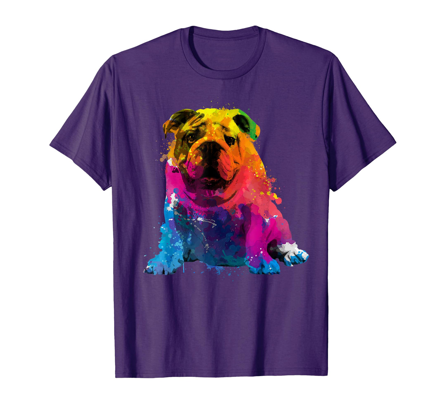 Cool Bulldog Art For Men Women Dog English Bulldog Lover T-Shirt