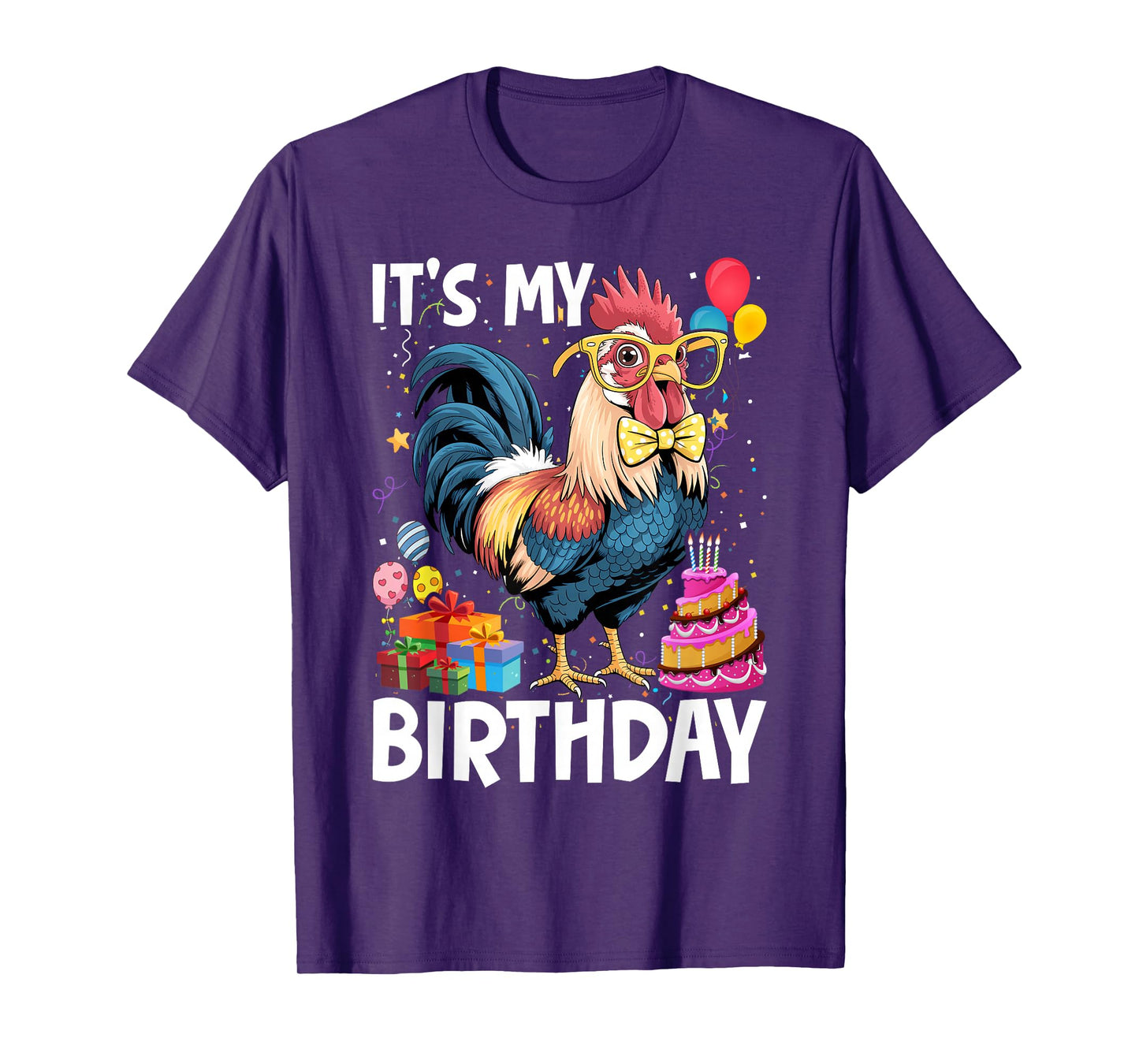It's My Birthday, a Chicken Stamping Party for Girls T-Shirt