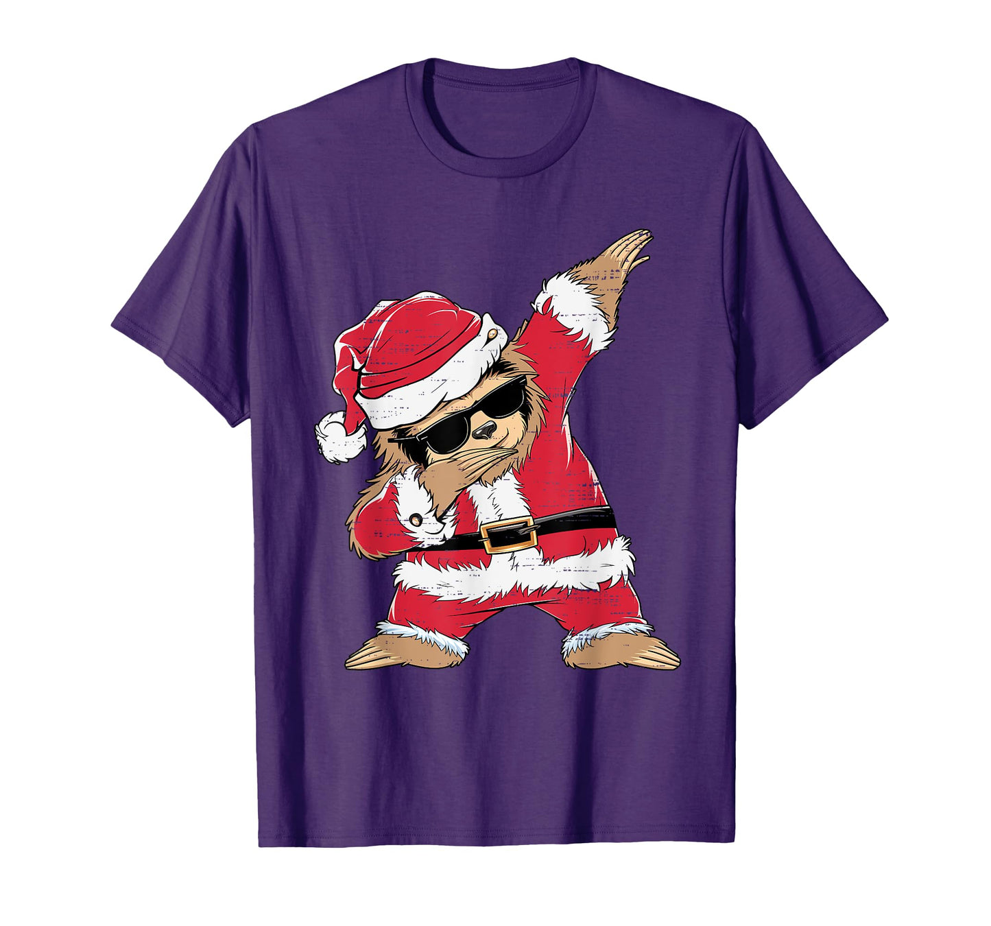 Dabbing Santa Sloth Merry Slothmas Christmas Kids Pajama T-Shirt