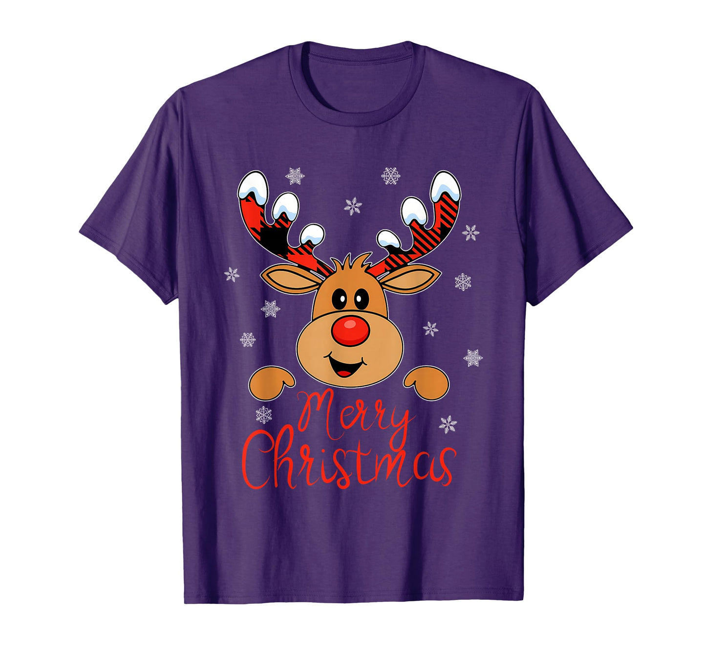 Merry Christmas Reindeer Xmas Family Men Women T-Shirt