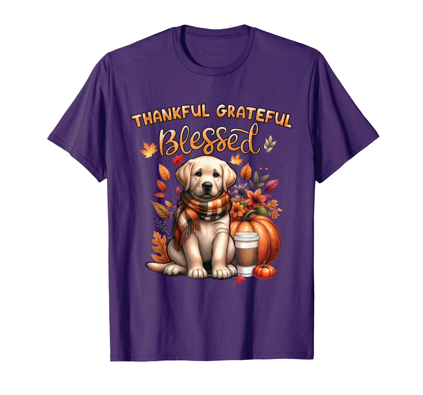 Labrador Retriever Dog pumpkin spice Happy Fall Yall autumn T-Shirt