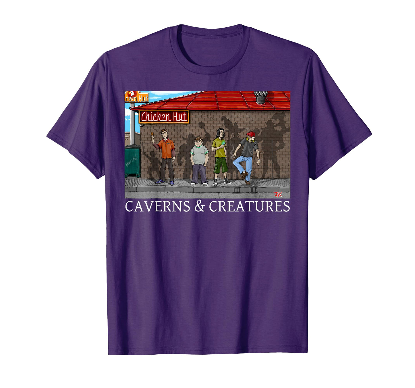 Chicken Hut Caverns & Creatures T-Shirt