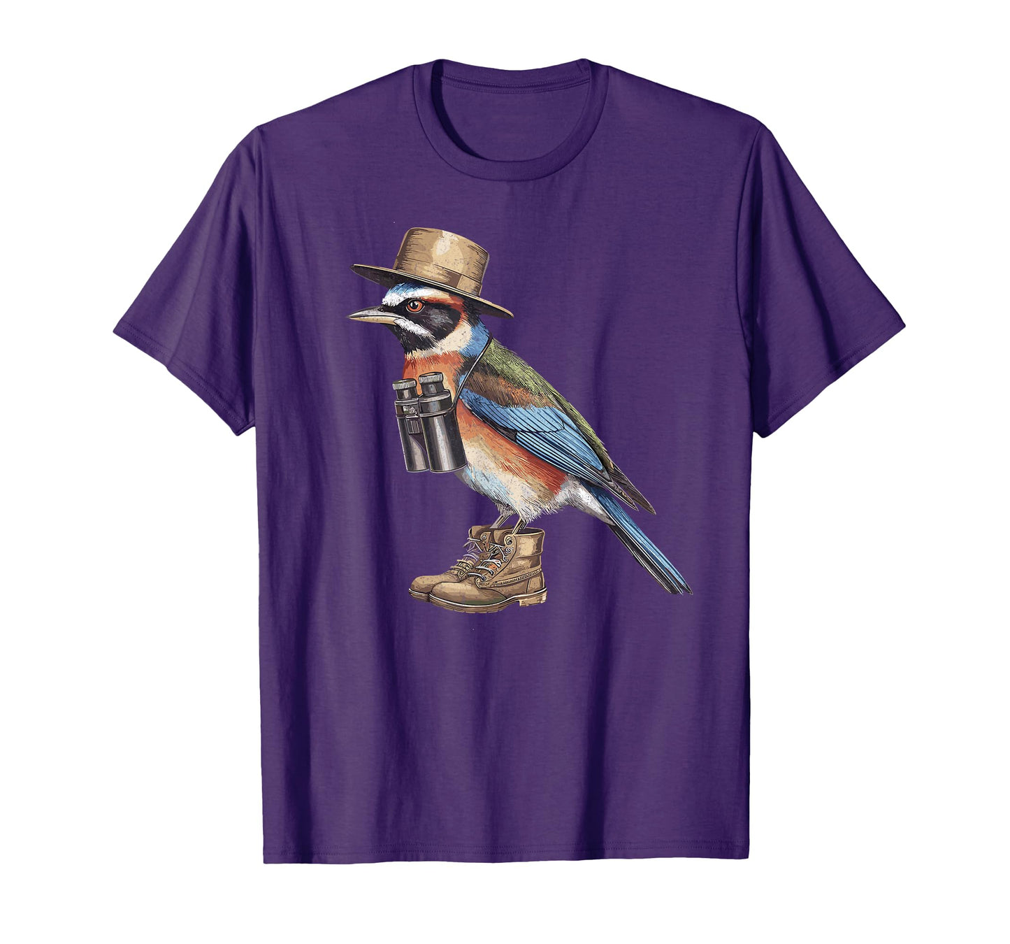 Bird Nerd Funny Birdwatching Birding Binocular Watcher Gifts T-Shirt