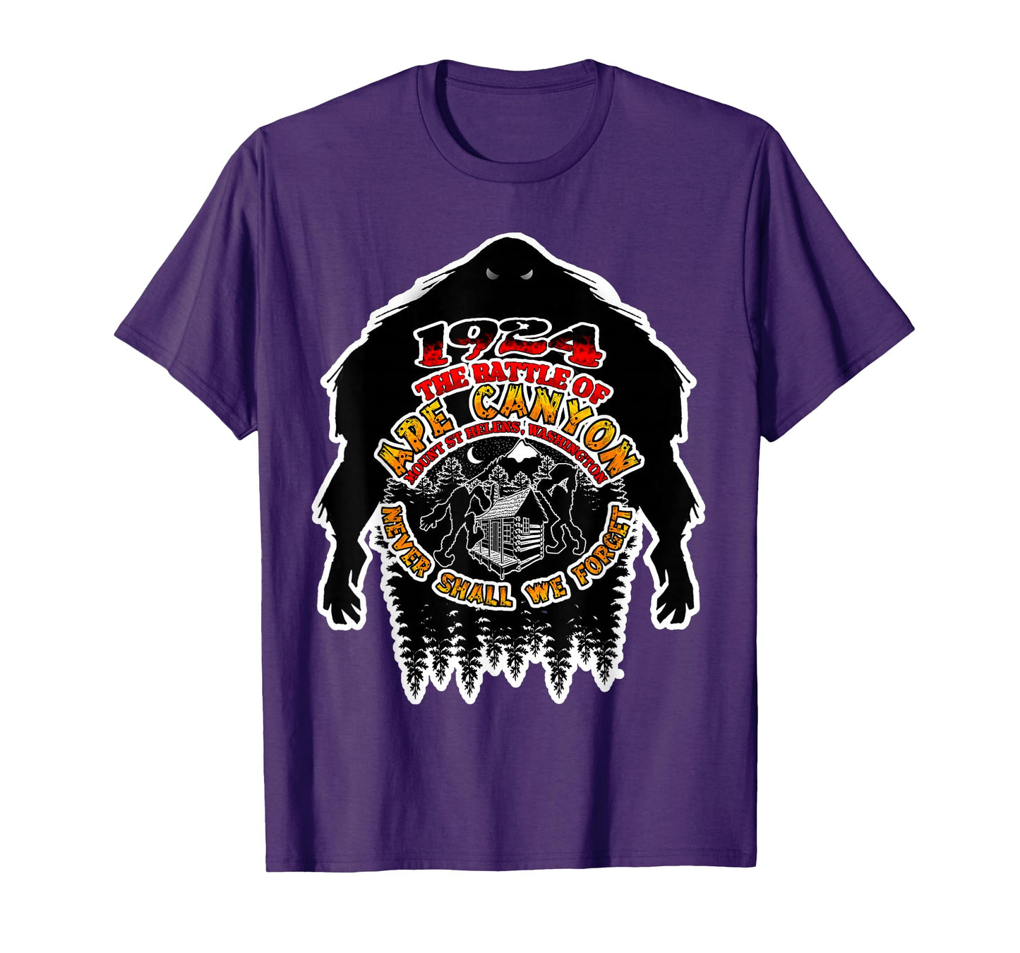 Battle of Ape Canyon; Bigfoot Sasquatch Mt. St. Helens T-Shirt