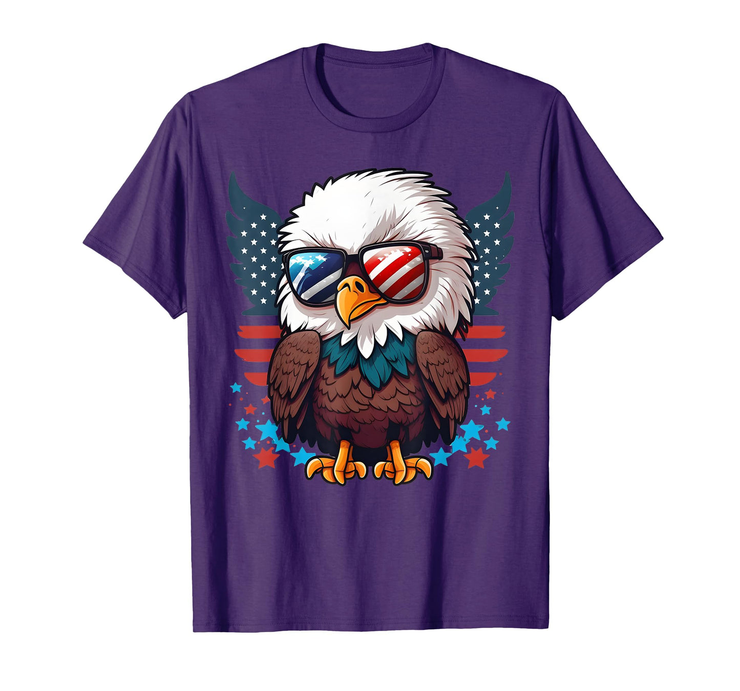America Toddler Eagle Tee Funny Patriotic Kids Eagle T-Shirt