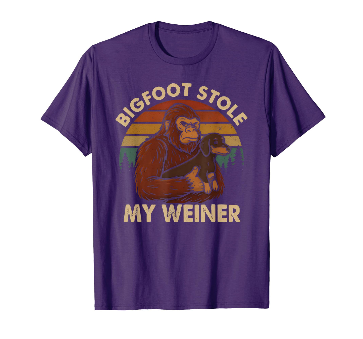 Bigfoot Sasquatch Bigfoot Stole My Weiner T-Shirt