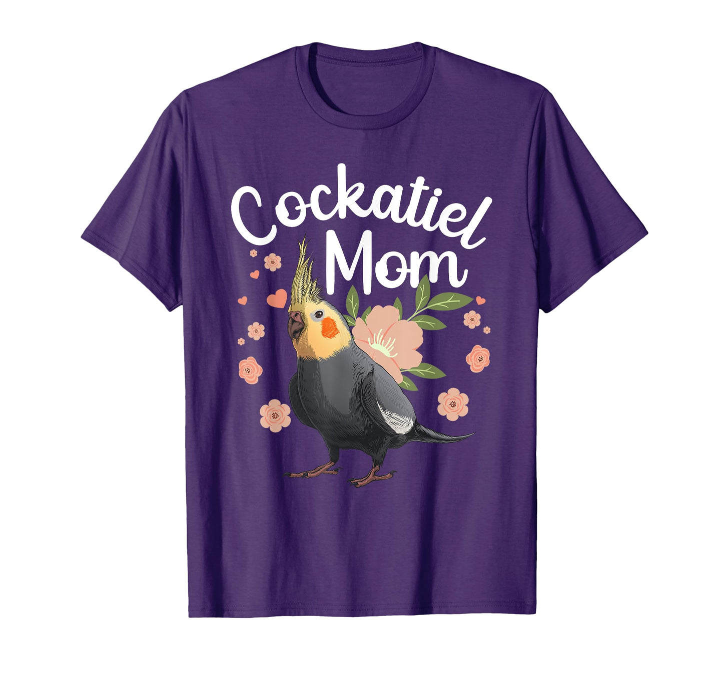 Cool Cockatiel Art For Mom Women Parrot Parakeet Bird Lover T-Shirt