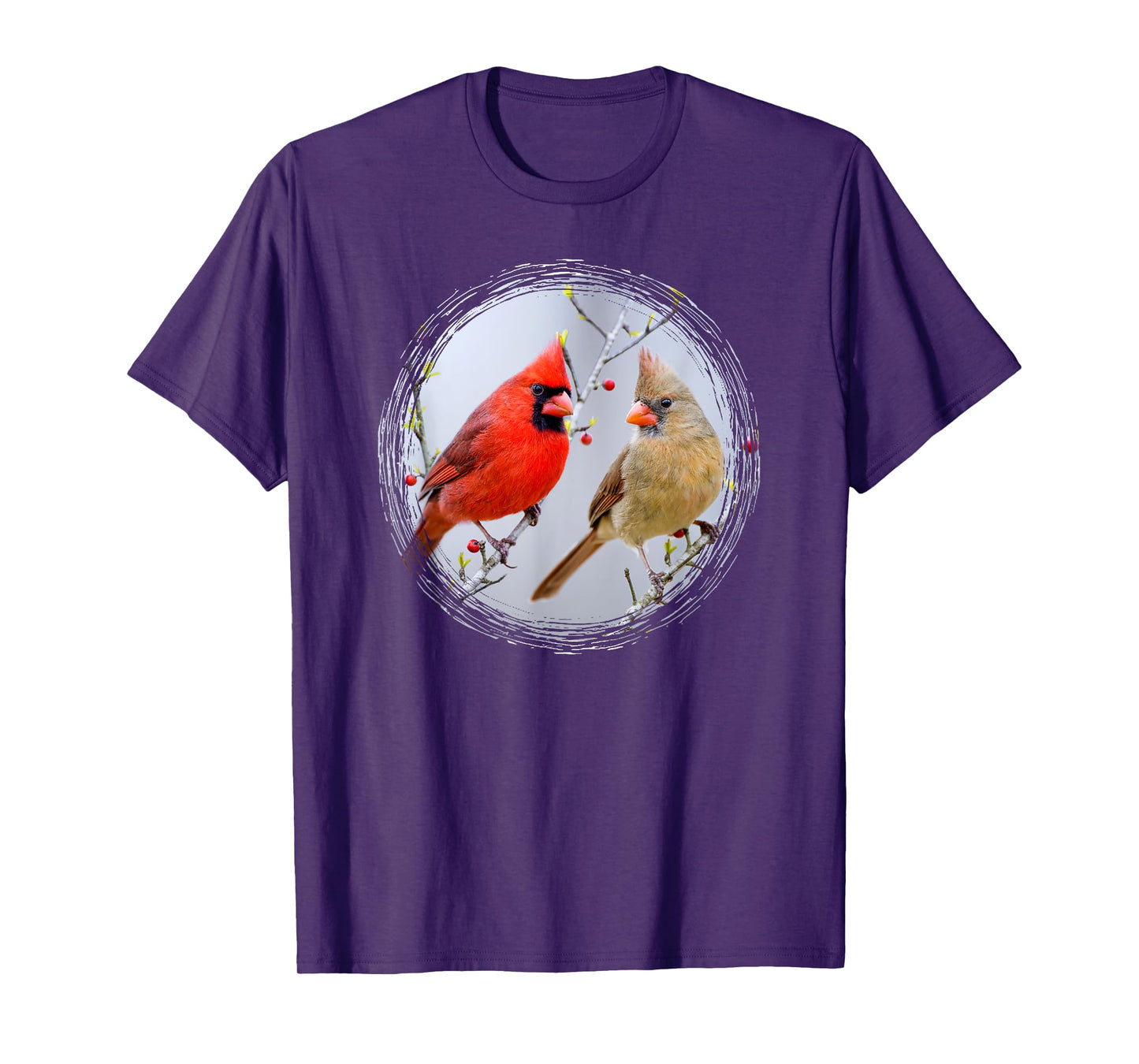 Cardinal Birds Birdwatching Lover Nature Wildlife T-Shirt