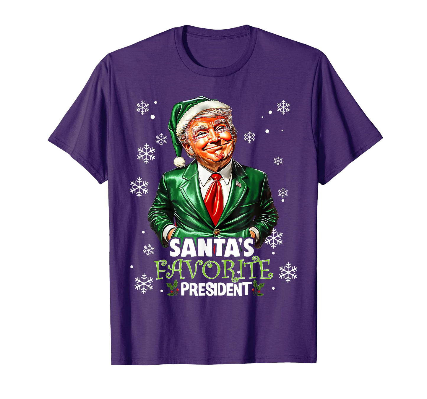 Santa's Favorite President Funny Trump Christmas Xmas T-Shirt