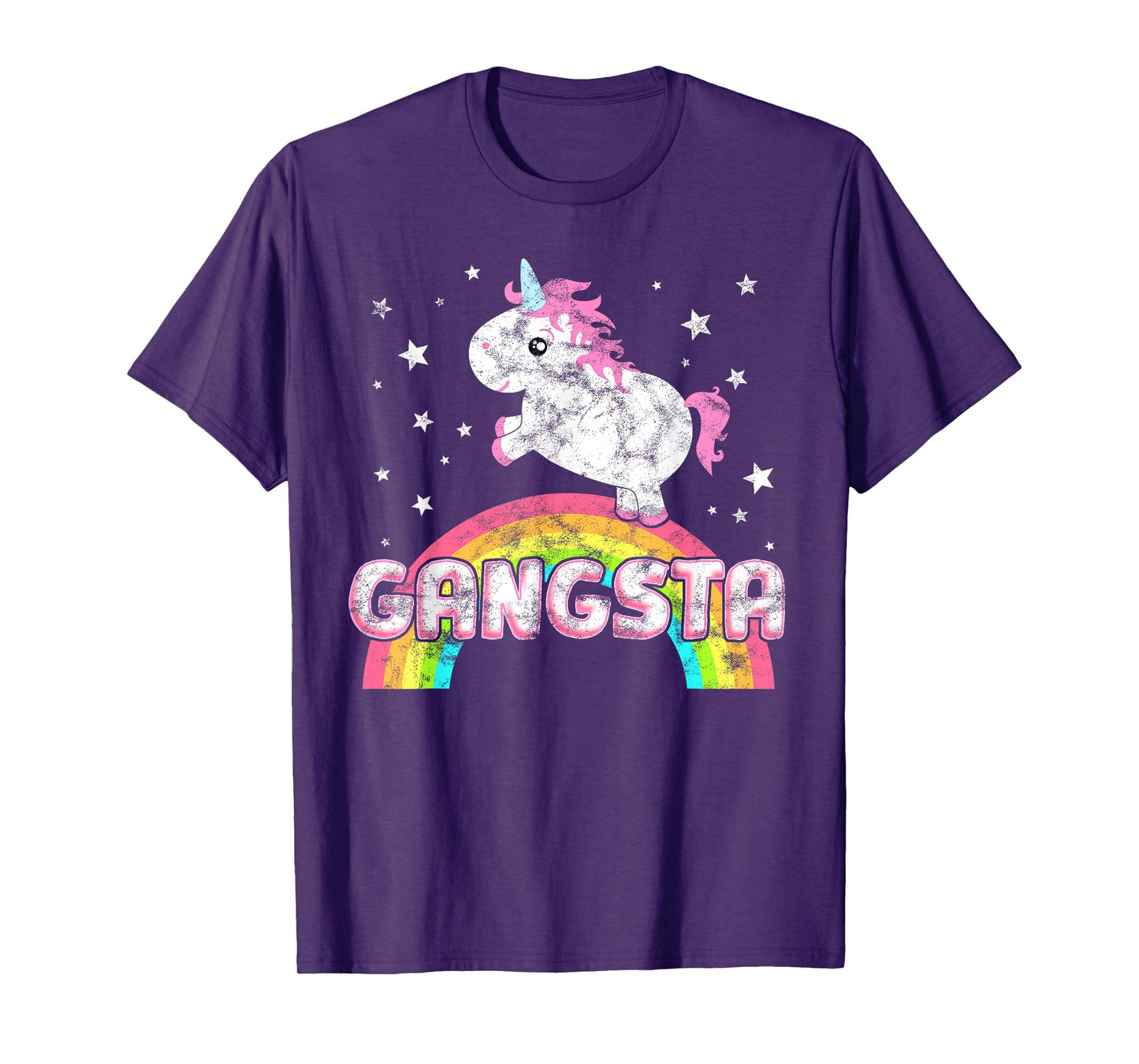Funny Ironic Cool Unicorn Gangsta Rap Music Festival T-Shirt T-Shirt