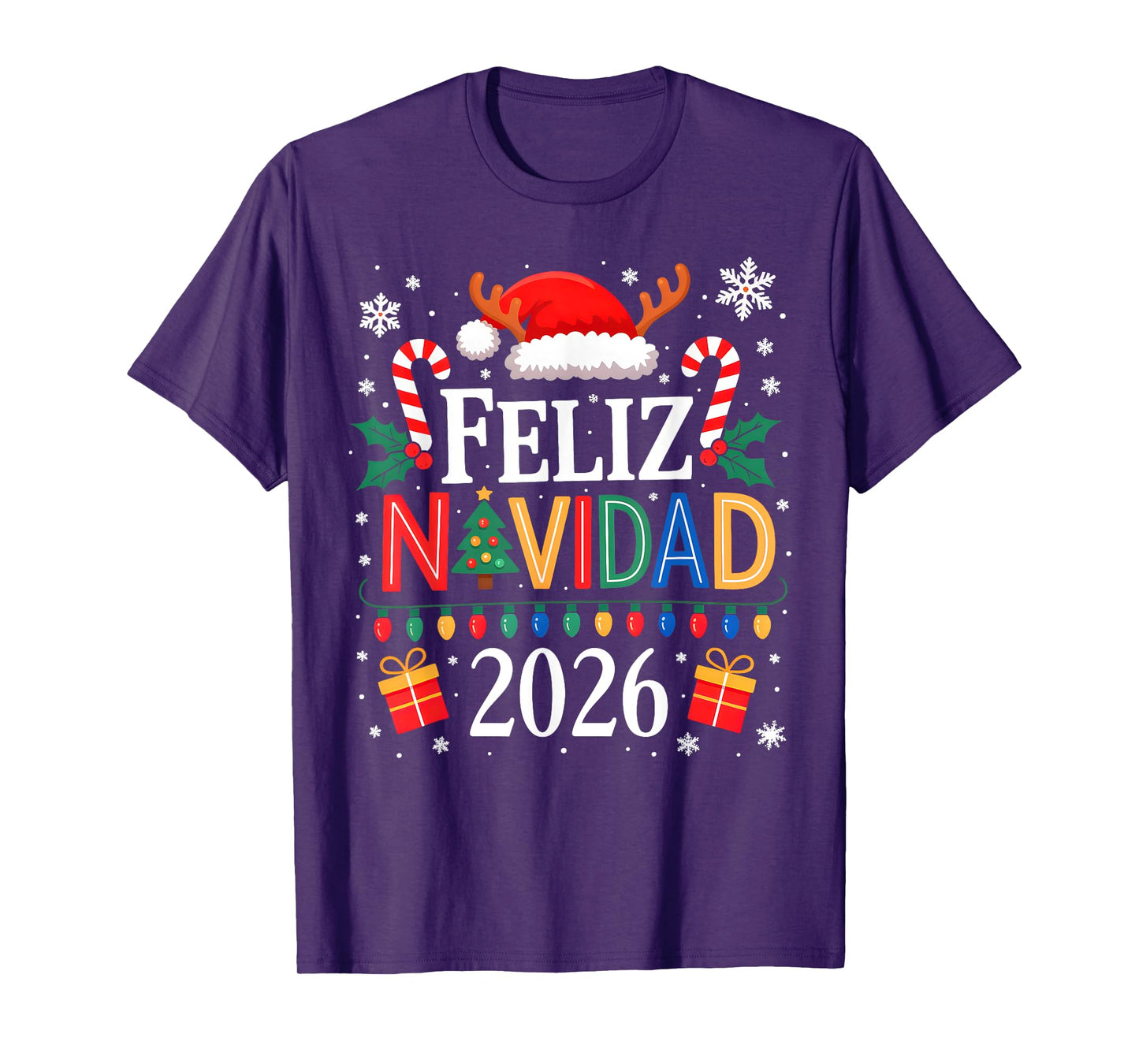 Feliz Navidad 2026 Matching Family Spanish Christmas Mexican T-Shirt