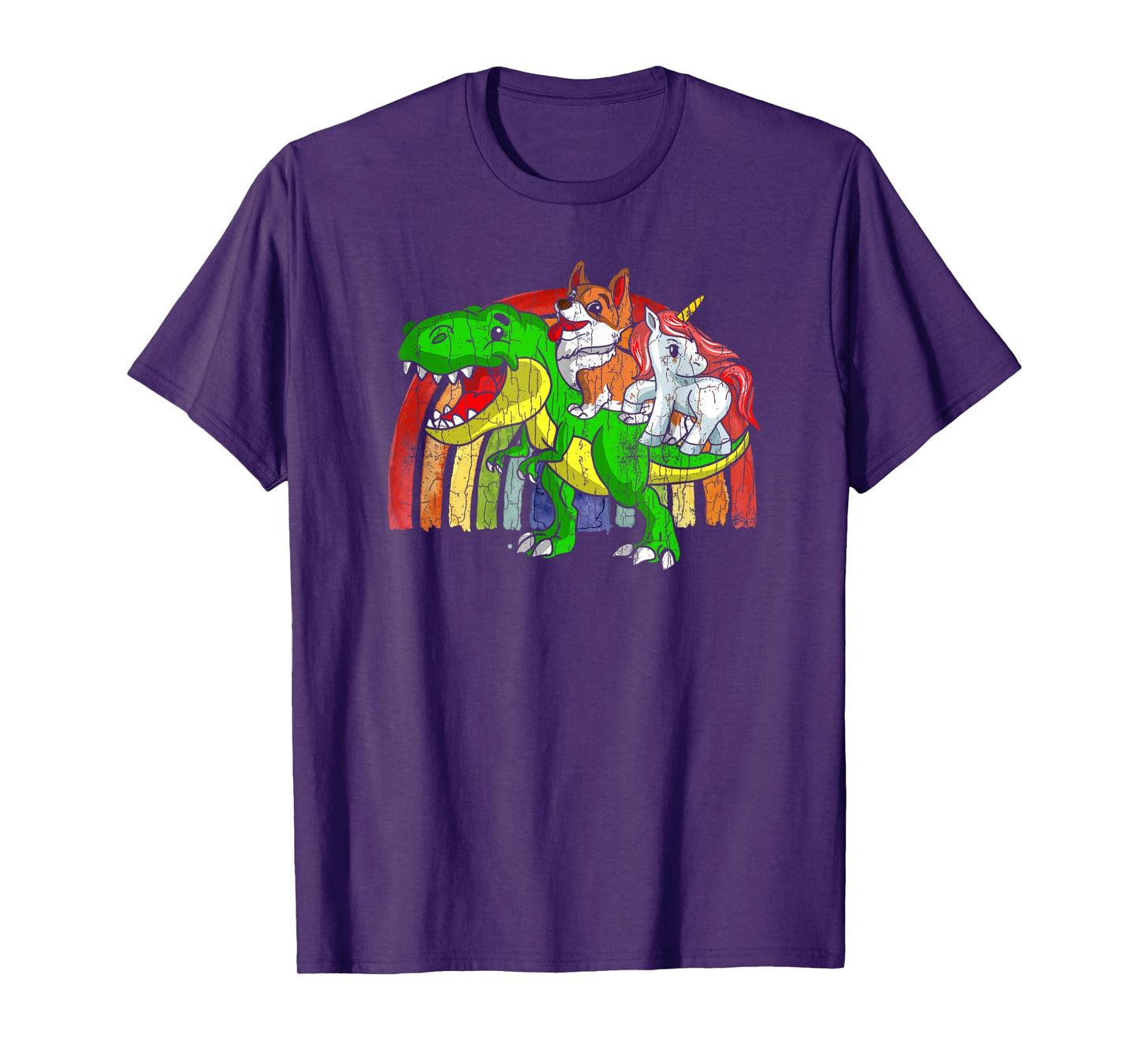 Australian Cattle Dog Unicorn Dinosaur Rex T-Shirt
