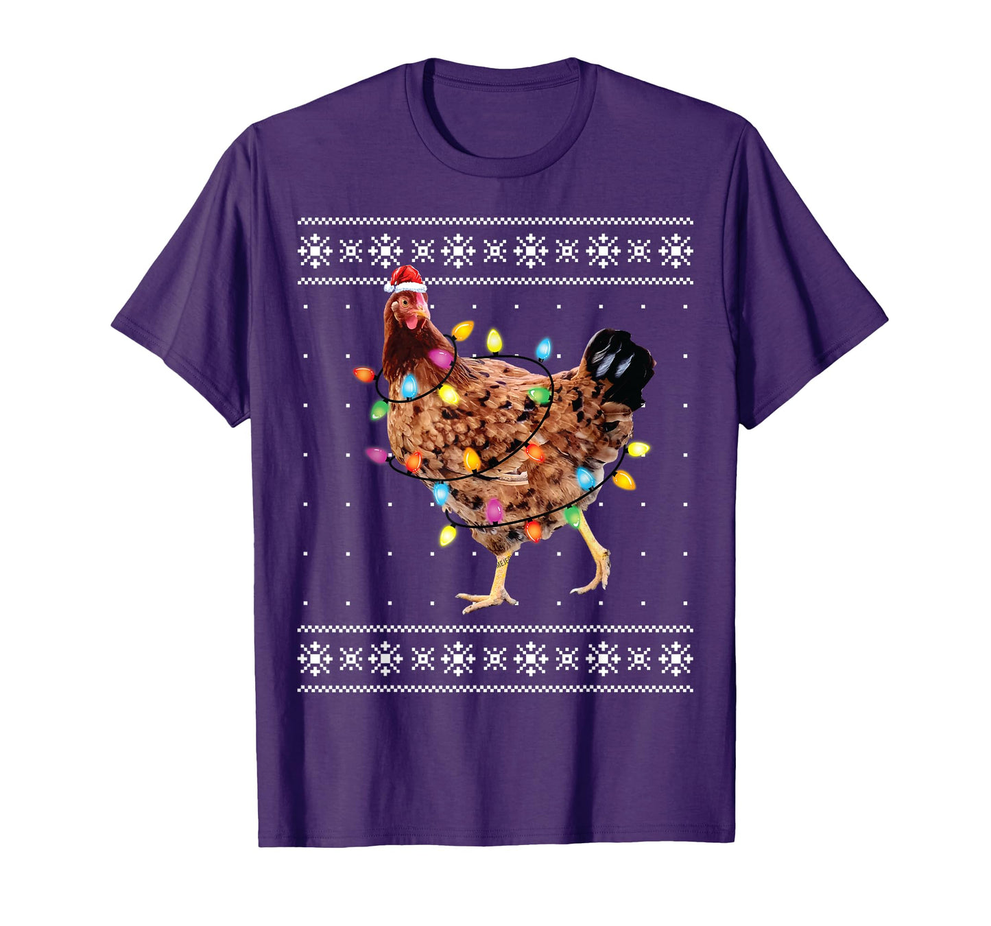 Funny Christmas Santa Chicken Xmas Ugly Sweater T-Shirt
