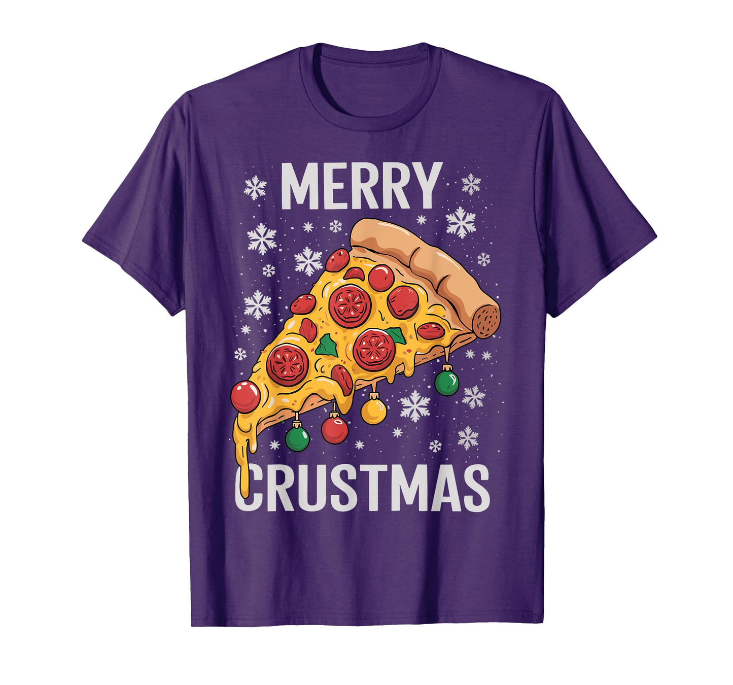 Merry Crustmas Pizza Christmas Xmas T-Shirt