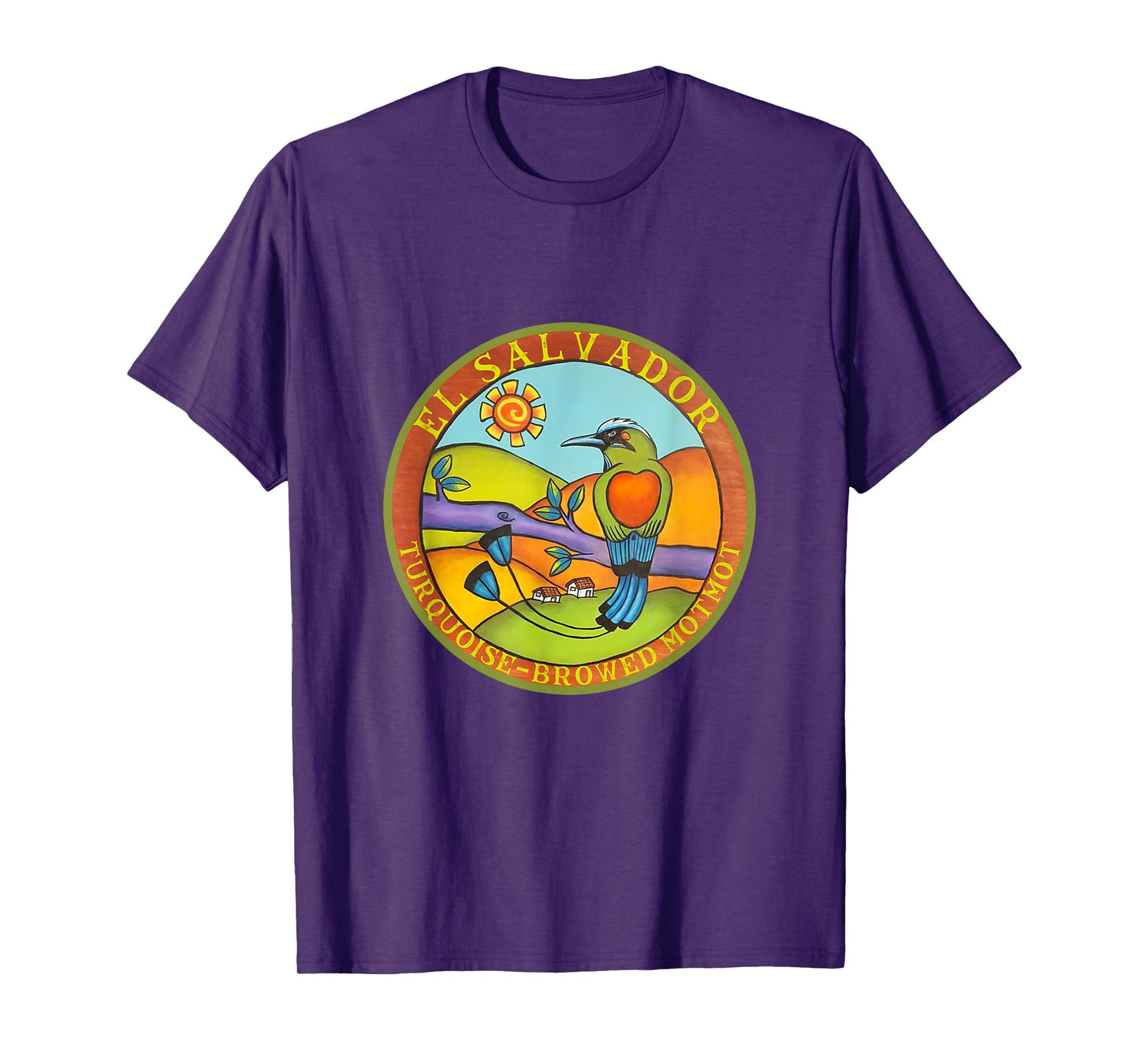 El Salvador Turquoise Browed Motmot bird watching travel T-Shirt