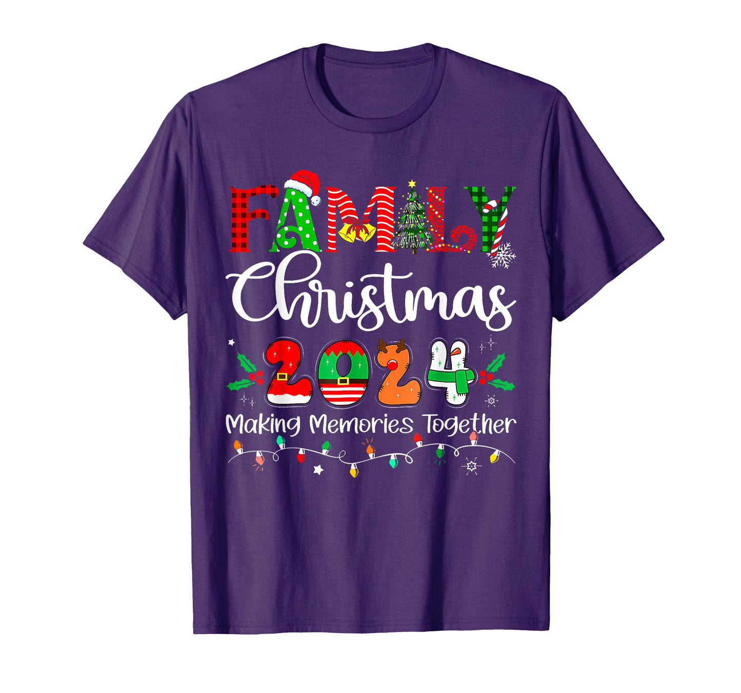 Family Christmas 2024 Matching Outfit Xmas Squad Santa Group T-Shirt