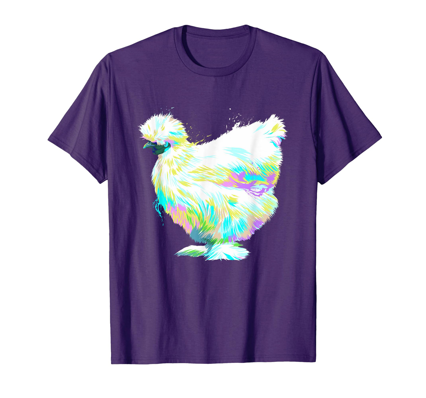 Colorful Splash Silkie Chicken T-Shirt