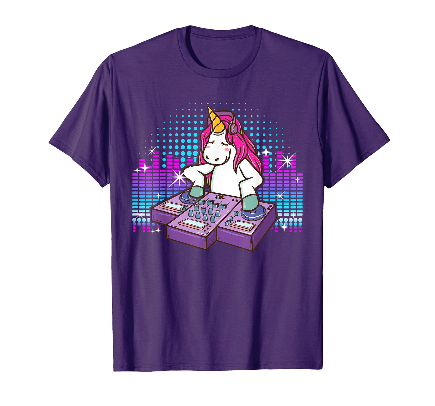 Fun DJ Shirt Unicorn T Shirts DJ Turntable Shirt Rave Shirt