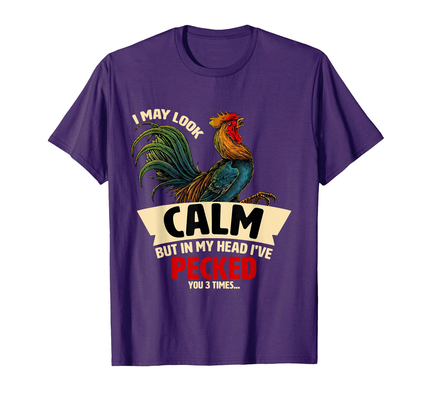 In My Head I've Pecked Funny Chicken Lover Graphic T-Shirt