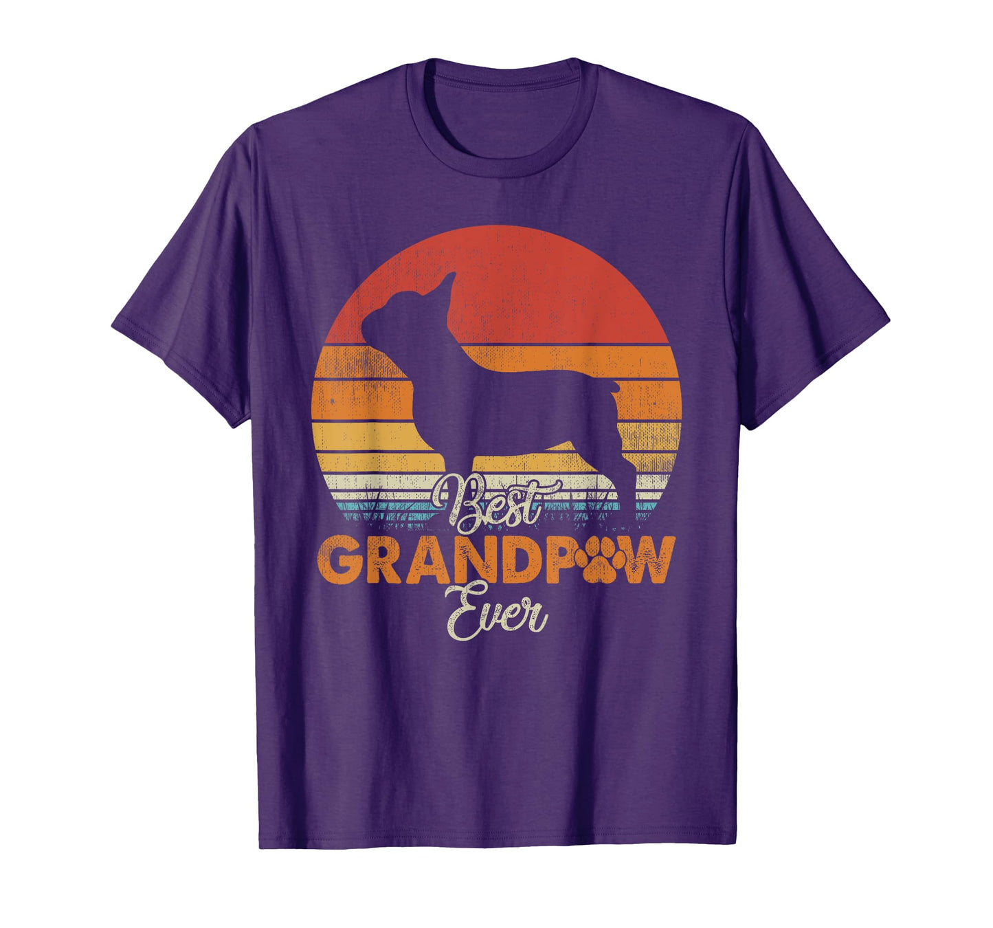 Best Grandpaw Ever French Bulldog Grandpa T-Shirt