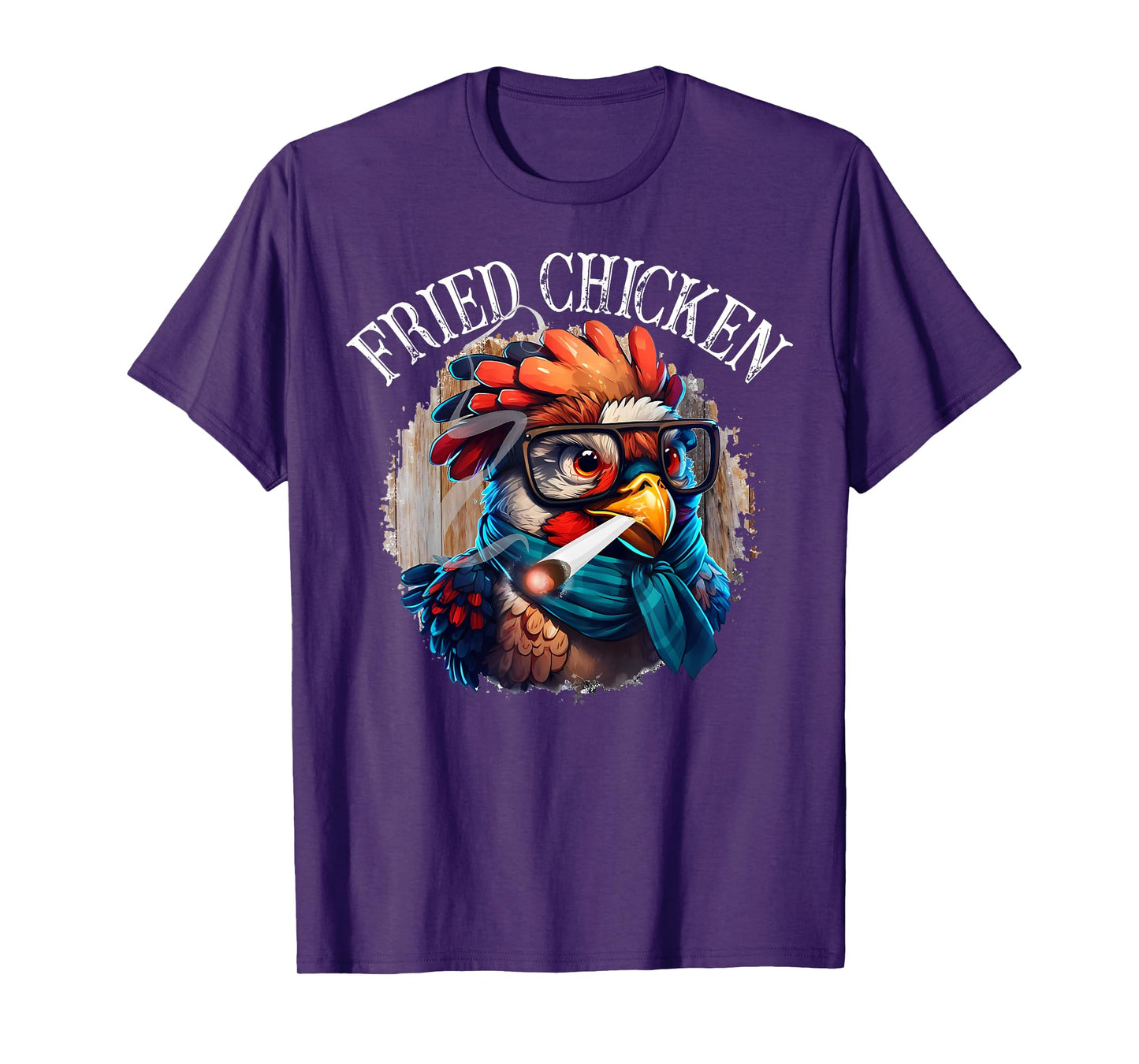 Fried Chicken Funny 420 Marijuana Weed Cannabis Graphic T-Shirt