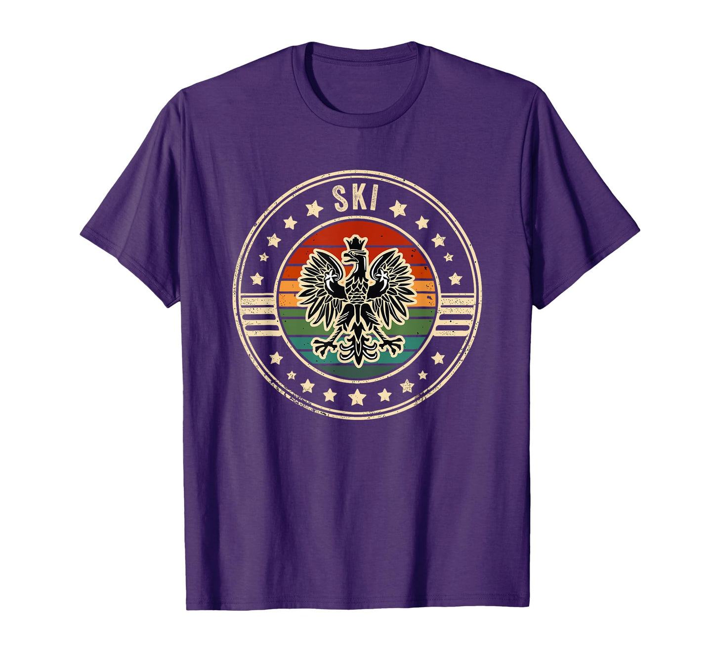 Ski Polish Surname Poland Heritage Polski Eagle Dyngus Day T-Shirt
