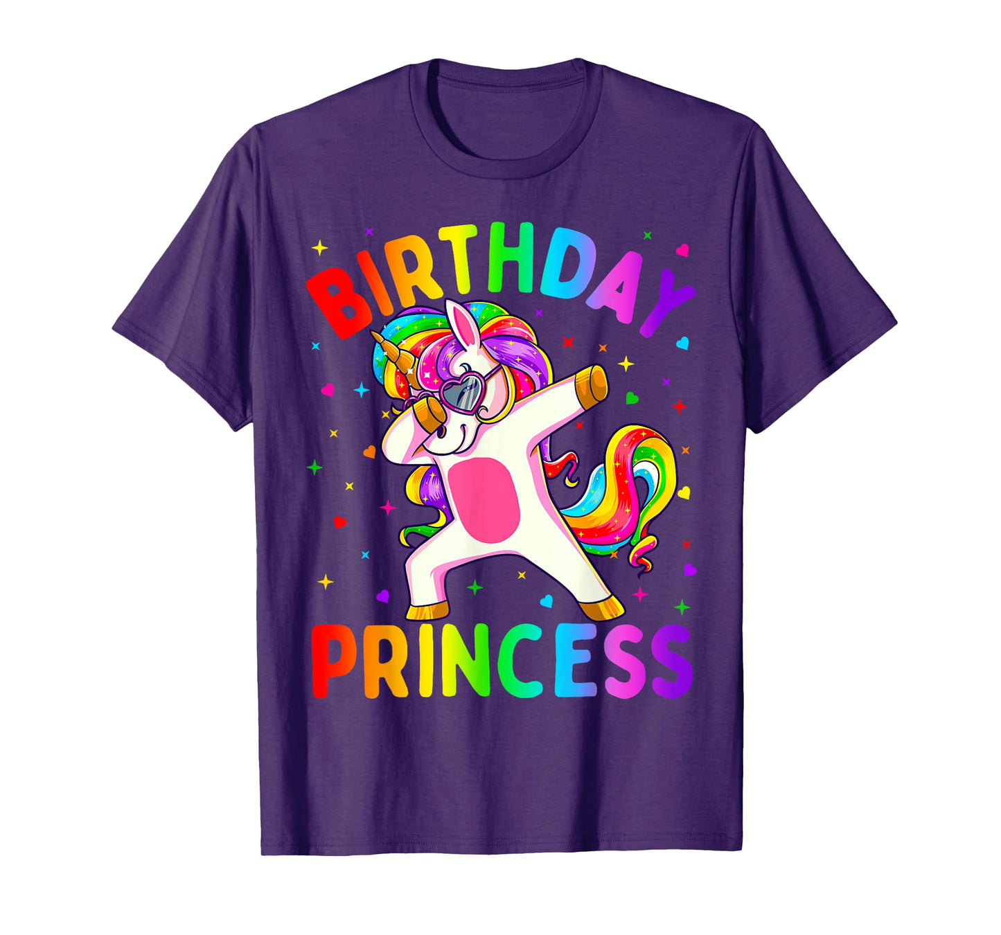 Birthday Princess Girl Dabbing Unicorn Girls T-Shirt