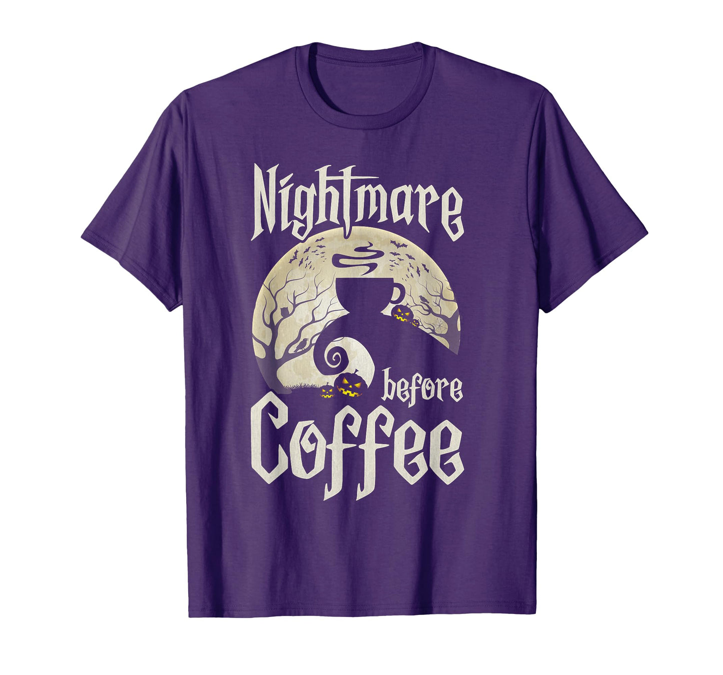 Cute Nightmare Before Coffee Halloween Shirt Funny Mug Gift T-Shirt