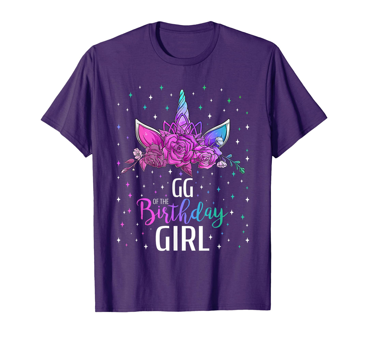 GG Of The Birthday Girl Unicorn Bday Party T-Shirt