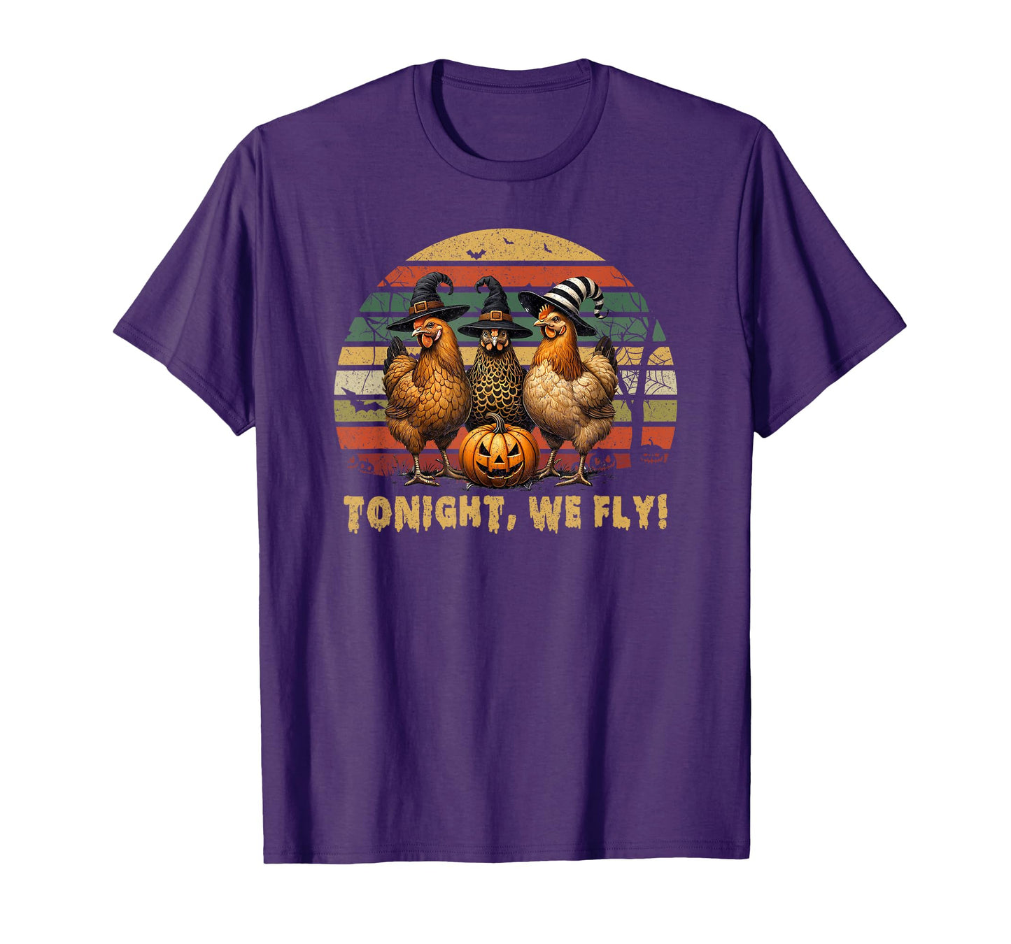 Tonight We Fly Halloween Chicken Fall Farm Animals Spooky T-Shirt