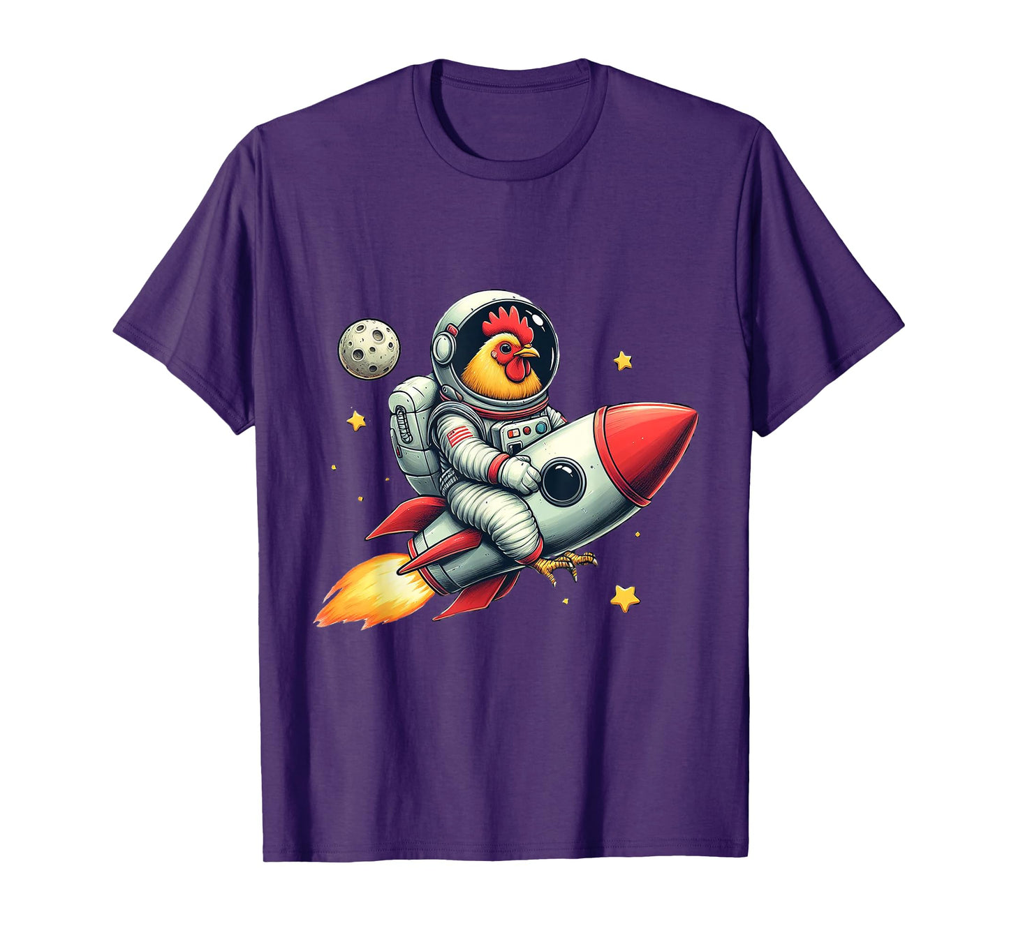 Space Astronaut Chicken A Stellar Pick for Chicken Lovers T-Shirt