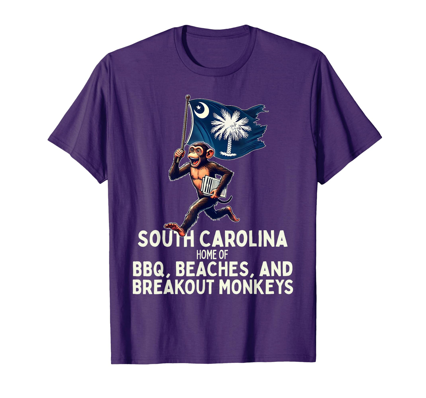 South Carolina Monkey Escape - Funny Runaway Money SC T-Shirt