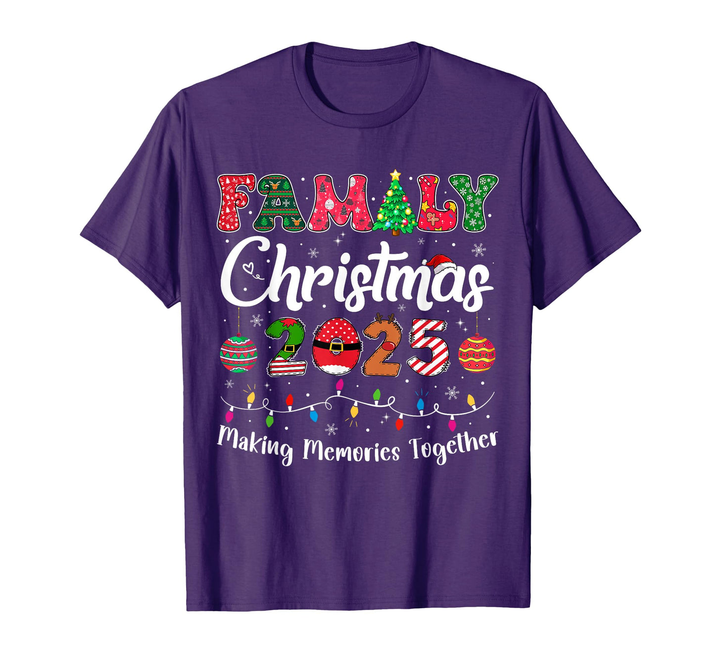 Family Christmas 2025 Matching Outfit Xmas Squad Santa Group T-Shirt