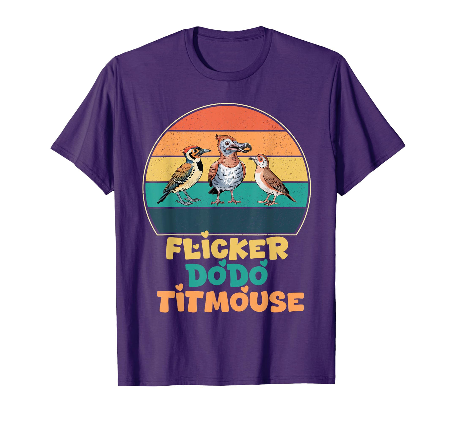 Funny Flicker Dodo Titmouse Bird Watch Nature Lover T-Shirt