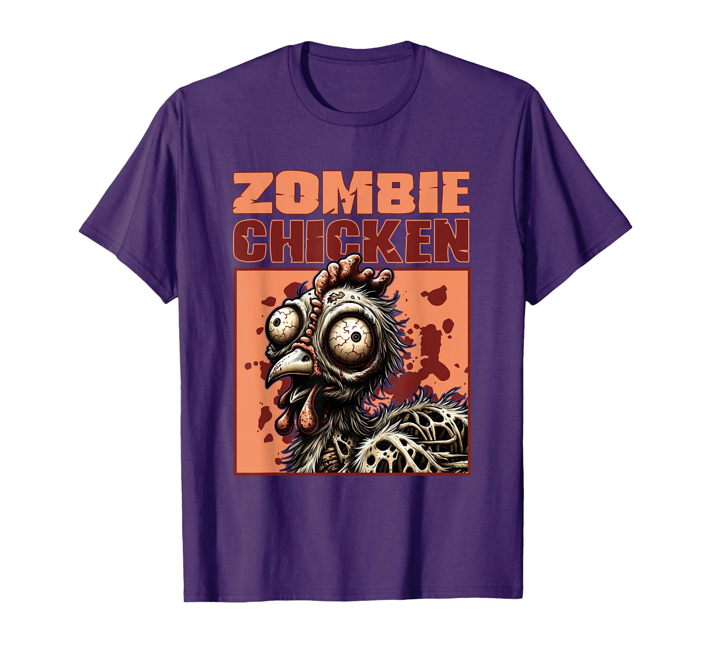 Zombie Chicken Gothic Horror T-Shirt