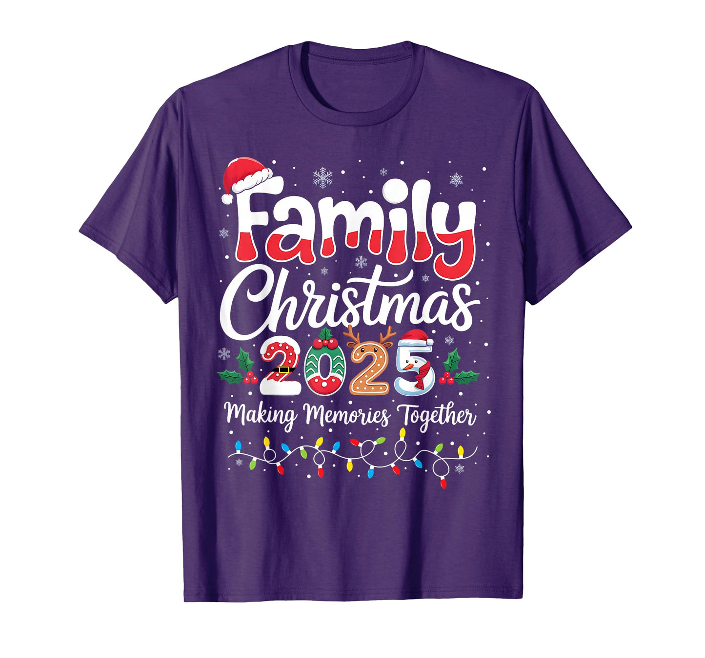 Family Christmas 2025 Matching Outfit Xmas Squad Santa T-Shirt