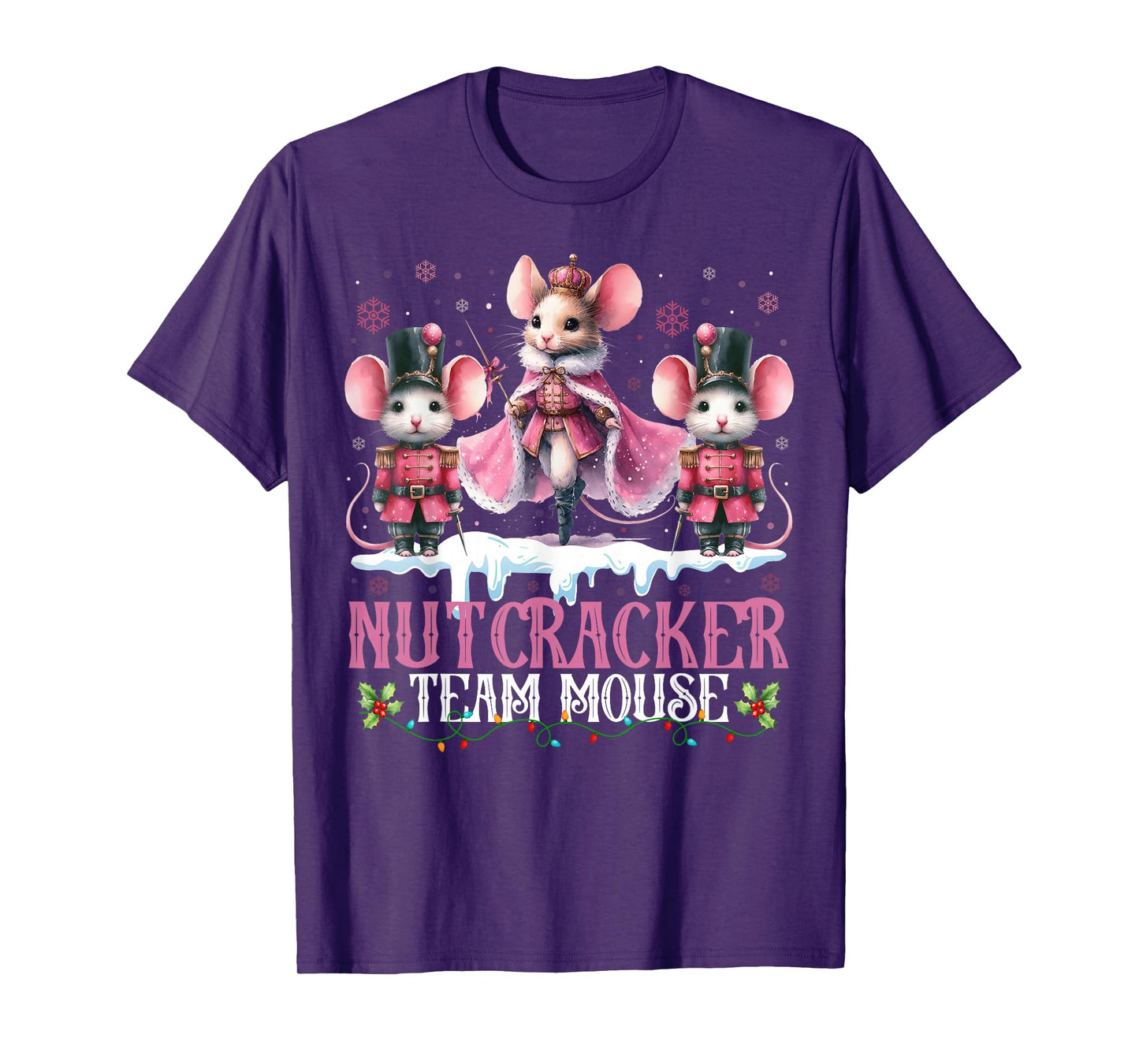 Nutcracker Team Mouse Christmas Dance Ballet Merry Christmas T-Shirt